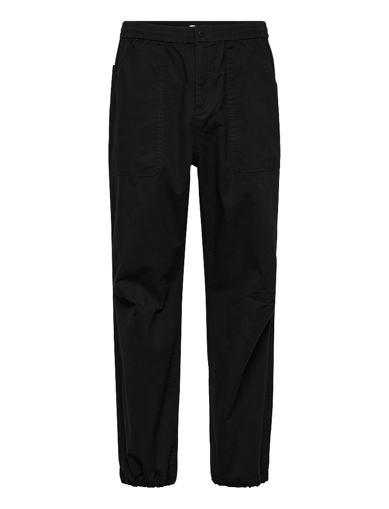 Fat Moose - Malone ripstop pants - kasdienio stiliaus kelnės - black - 1