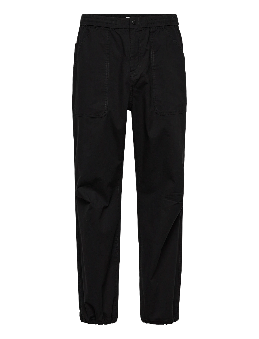 Fat Moose - Malone ripstop pants - vabaaja püksid - black - 1