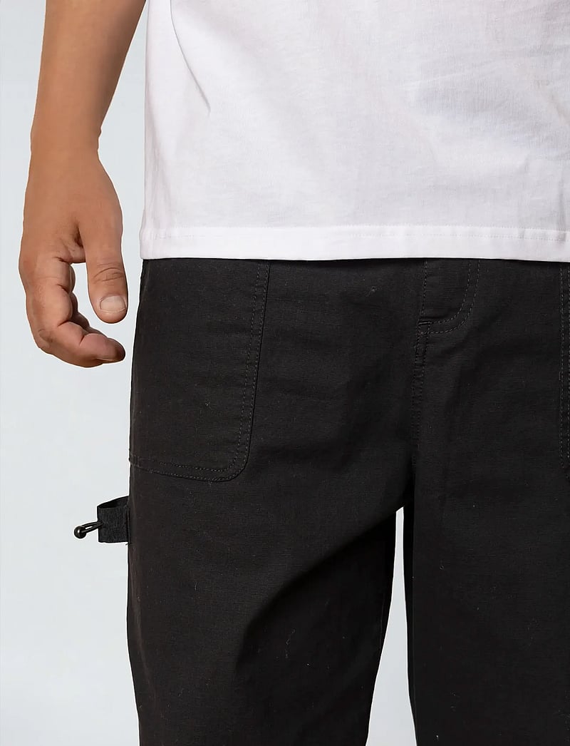 Fat Moose - Malone ripstop pants - kasdienio stiliaus kelnės - black - 5
