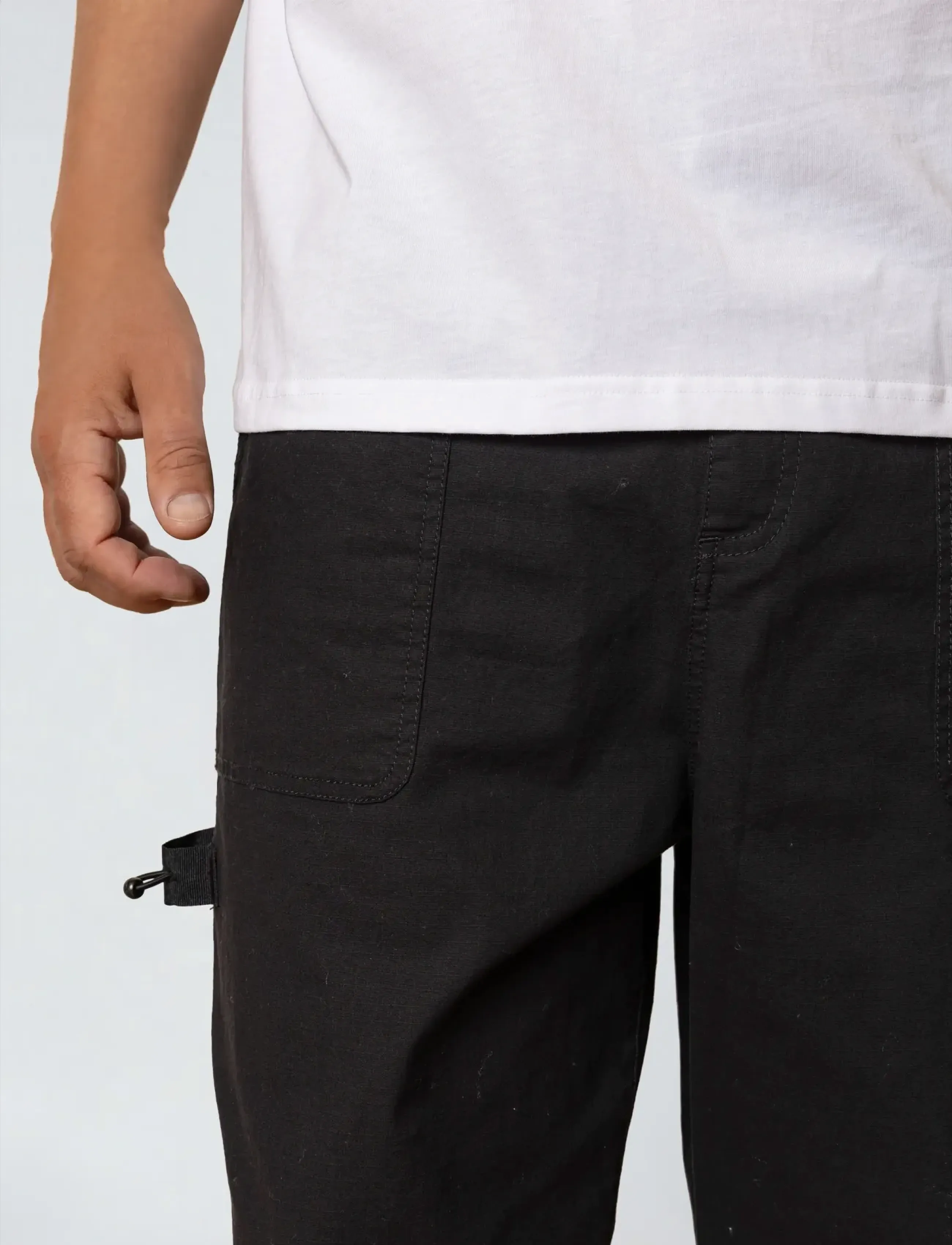 Fat Moose - Malone ripstop pants - casual bukser - black - 5