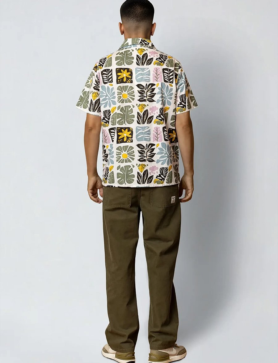 Fat Moose - Sea cotton/linen S/S shirt - chemises à manches courtes - ecru - 4