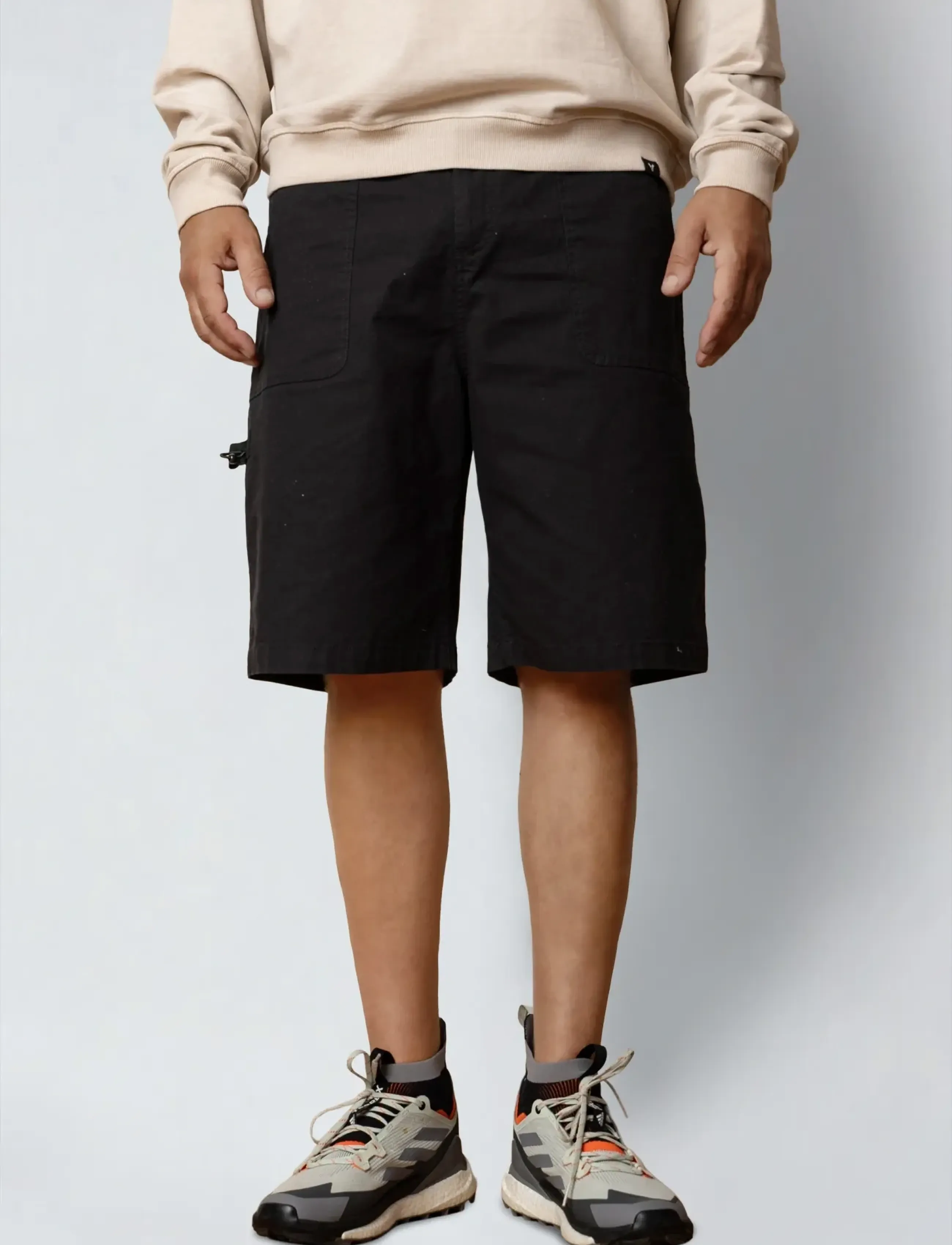 Fat Moose Malone Ribstop Shorts, S, Black, Shorts > Afslappede Shorts, Herre