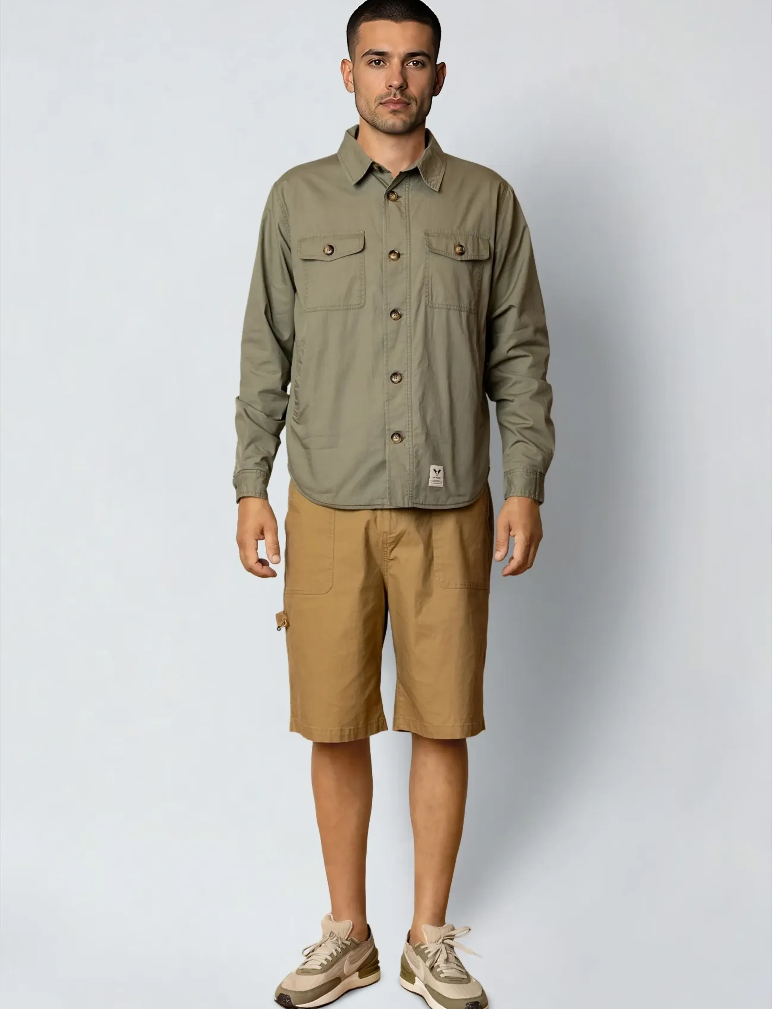 Fat Moose - Malone ribstop shorts - casual shorts - khaki - 3