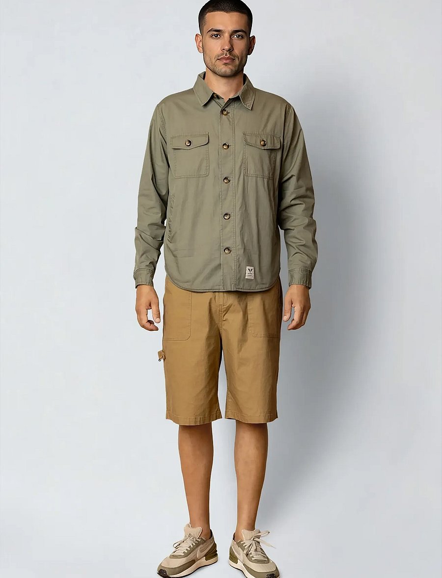 Fat Moose - Malone ribstop shorts - lühikesed vabaajapüksid - khaki - 3