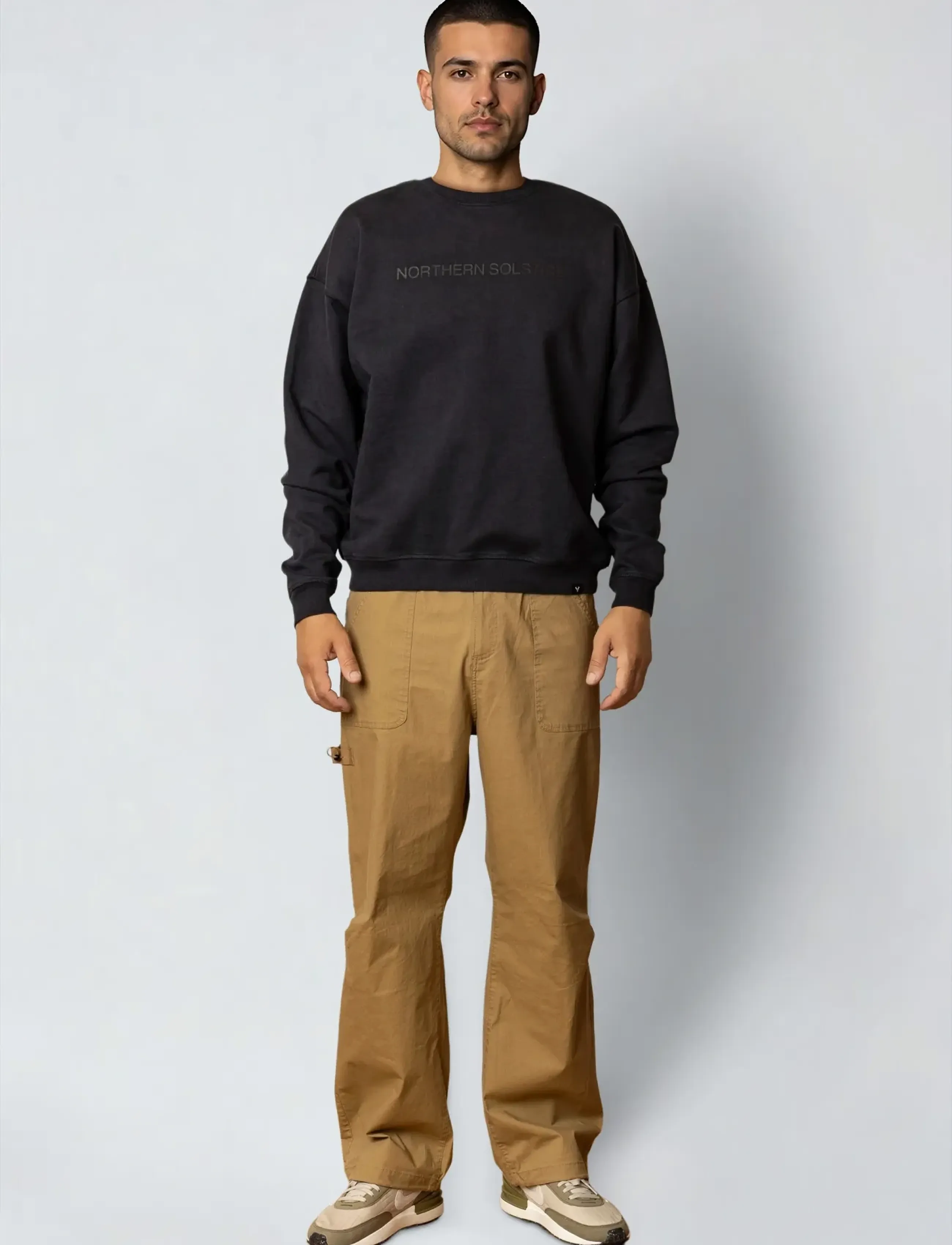 Fat Moose - Solstice sweatshirt - kollektsioonid - black - 3