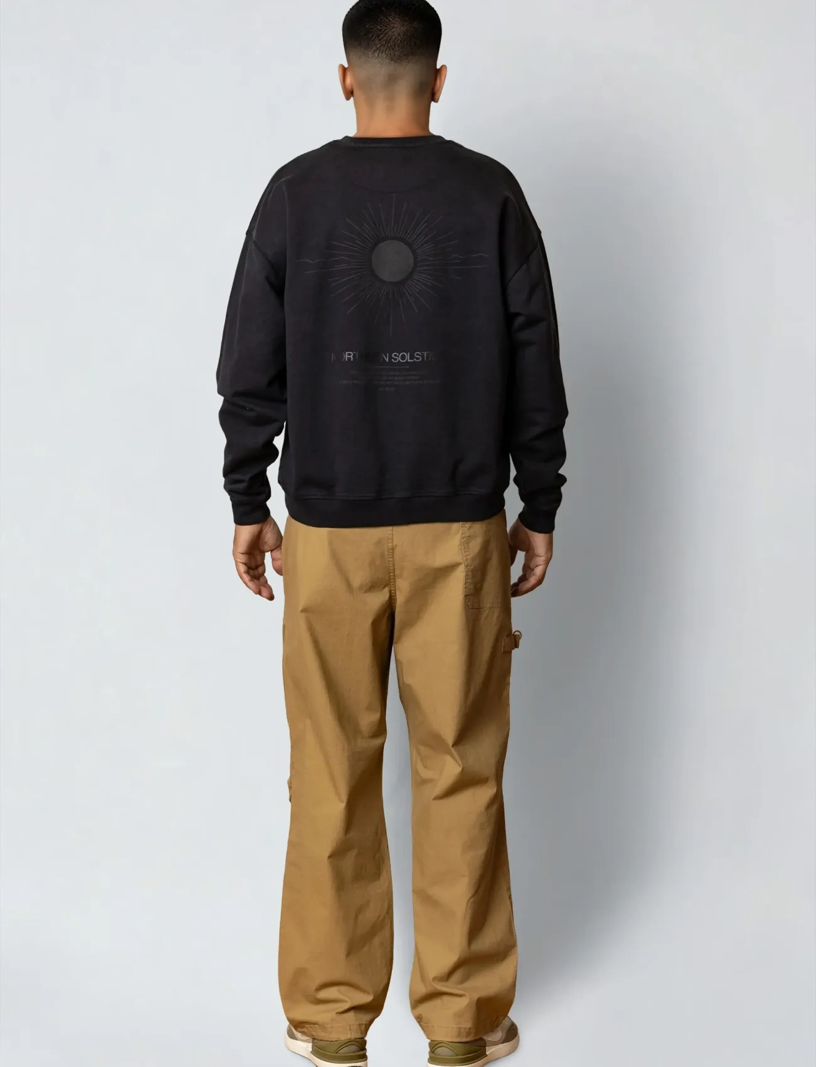 Fat Moose - Solstice sweatshirt - kollektsioonid - black - 4