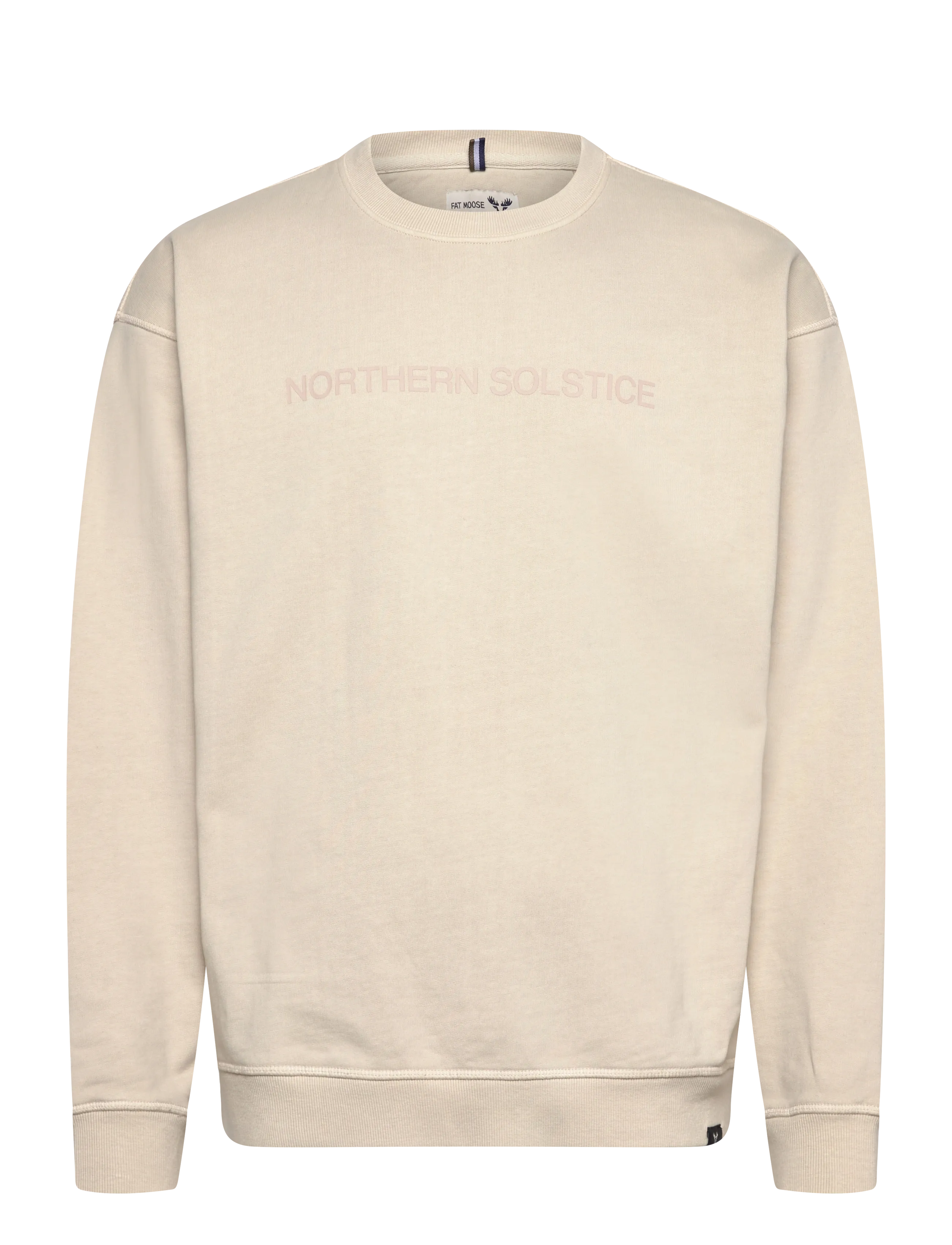 FAT MOOSE Solstice Sweatshirt Beige - M - Herren