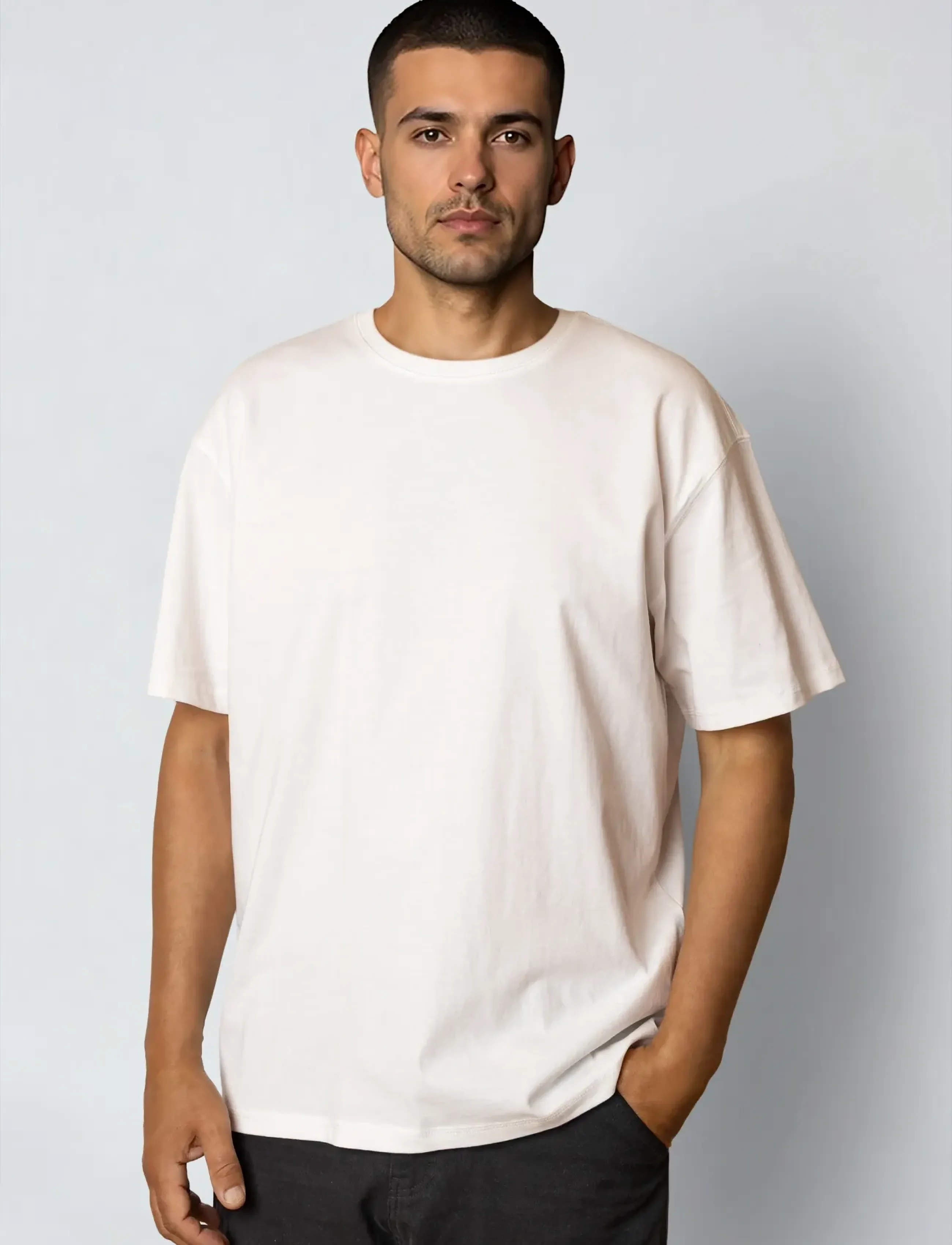 Fat Moose Swan T-Shirt, L, White, T-Shirts > Kortærmede, Herre