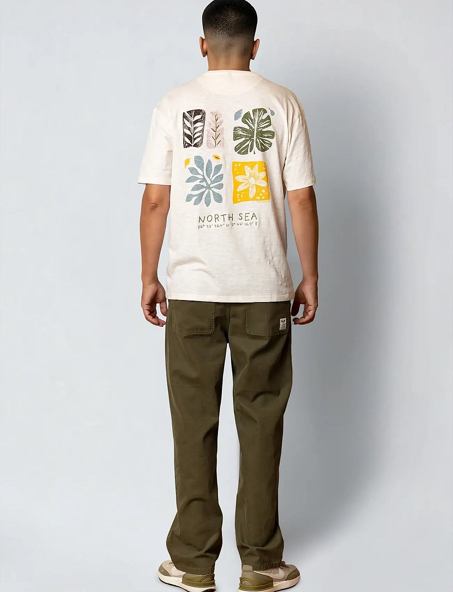 Fat Moose - Vacation t-shirt - lühikeste varrukatega t-särgid - ecru - 3