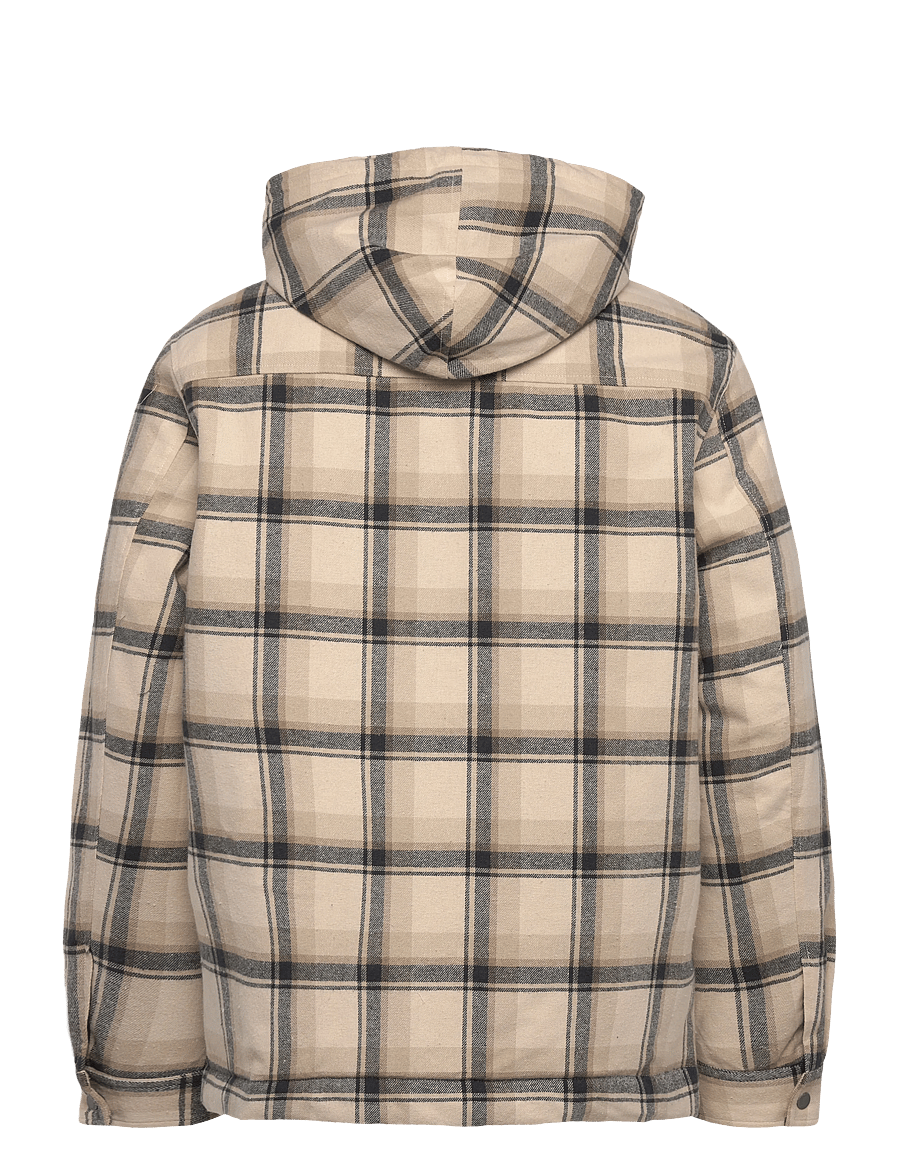 Fat Moose - Brody checked jacket - dunjakker - check/ecru/navy - 2