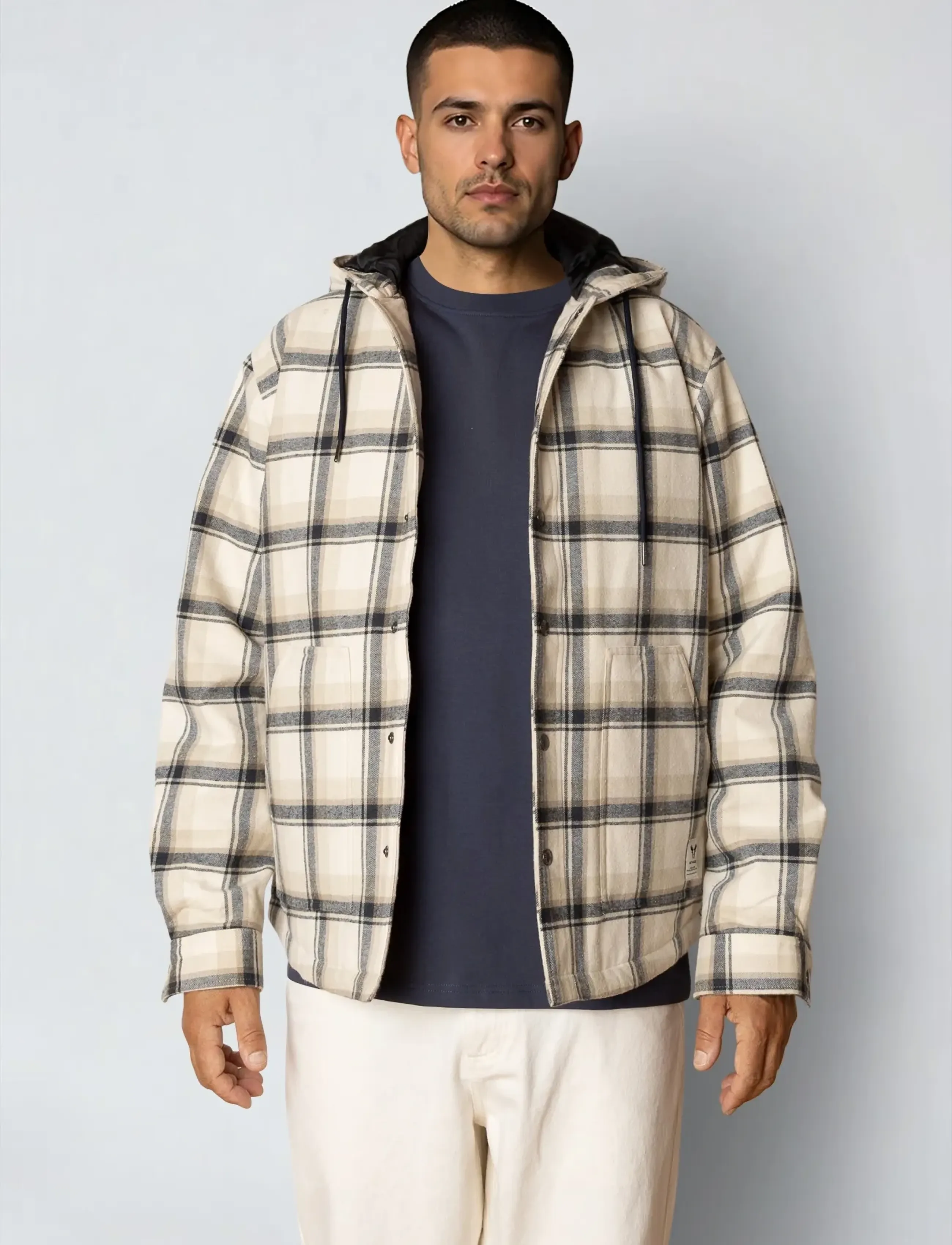 Fat Moose Brody checked jacket - Õueriided - CHECK/ECRU/NAVY / multi