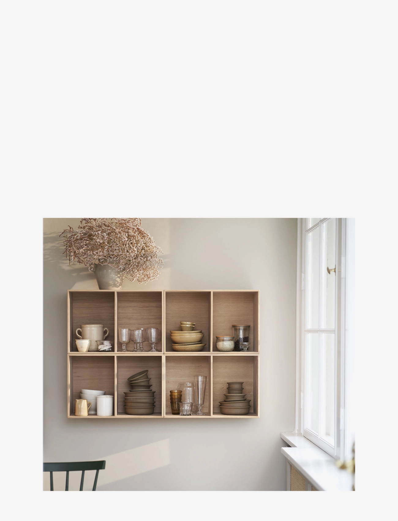 FDB Møbler - B98 - Bookcase - trends - nature, 3% white pigment - 3