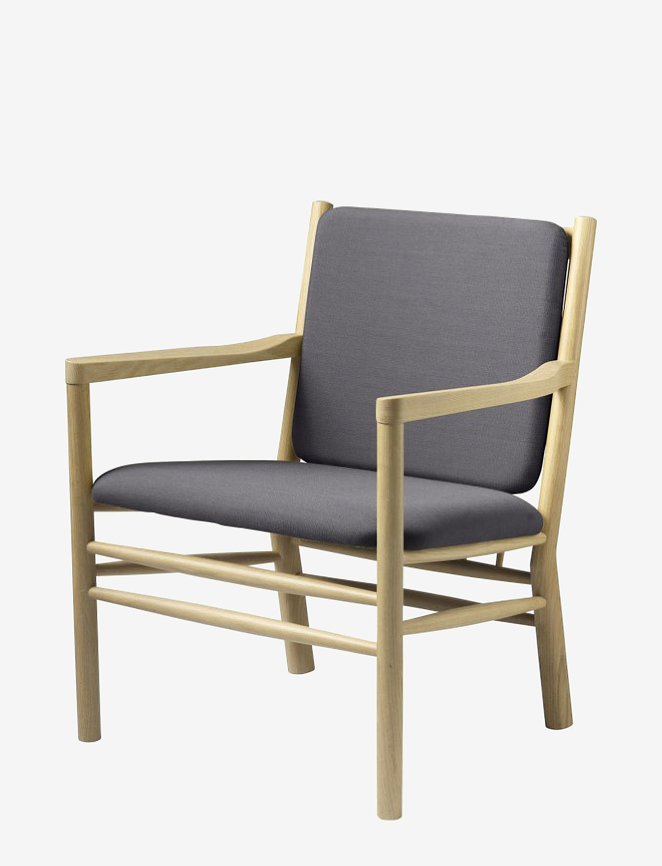 FDB Møbler - J147 - Armchair - nature, gray - 1