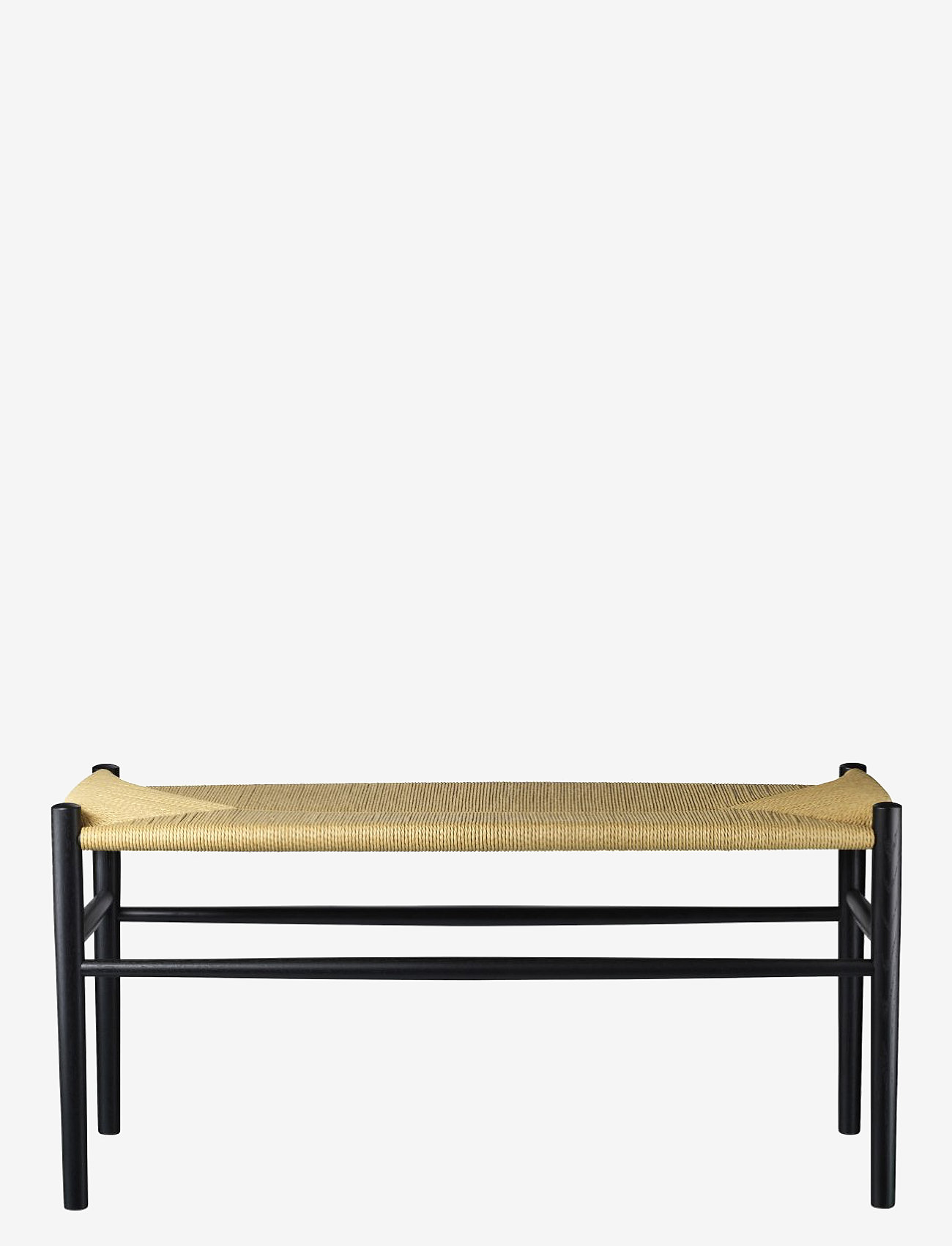 FDB Møbler - J163 Piano bench - chairs & stools - black, nature black - 0