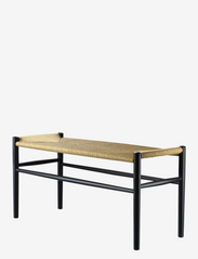 FDB Møbler - J163 Piano bench - chairs & stools - black, nature black - 1