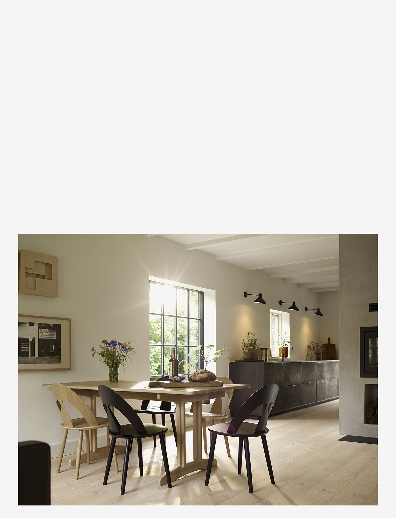 FDB Møbler - J45 Skal Chair - nature - 3