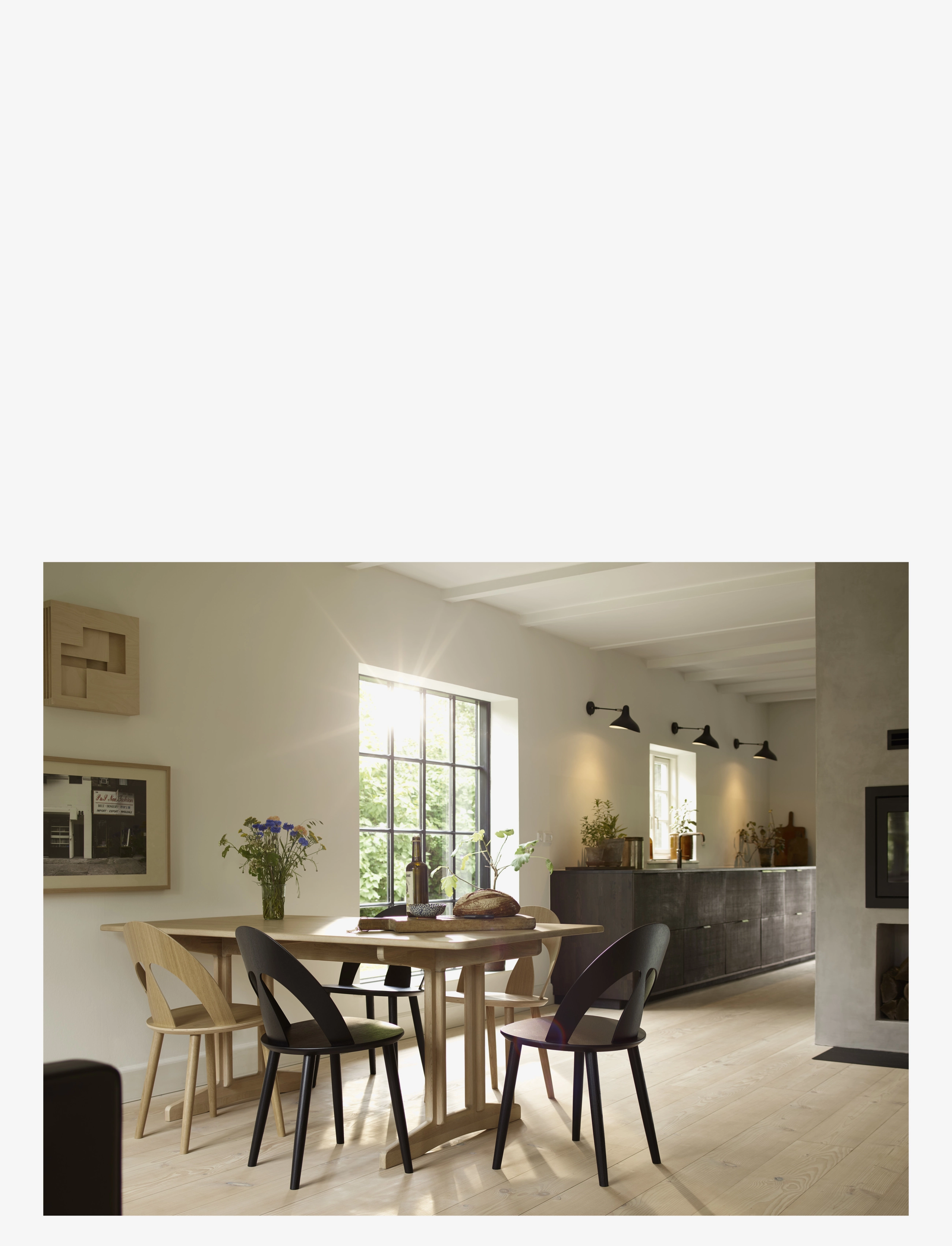 FDB Møbler - J45 Skal Chair - nature - 3