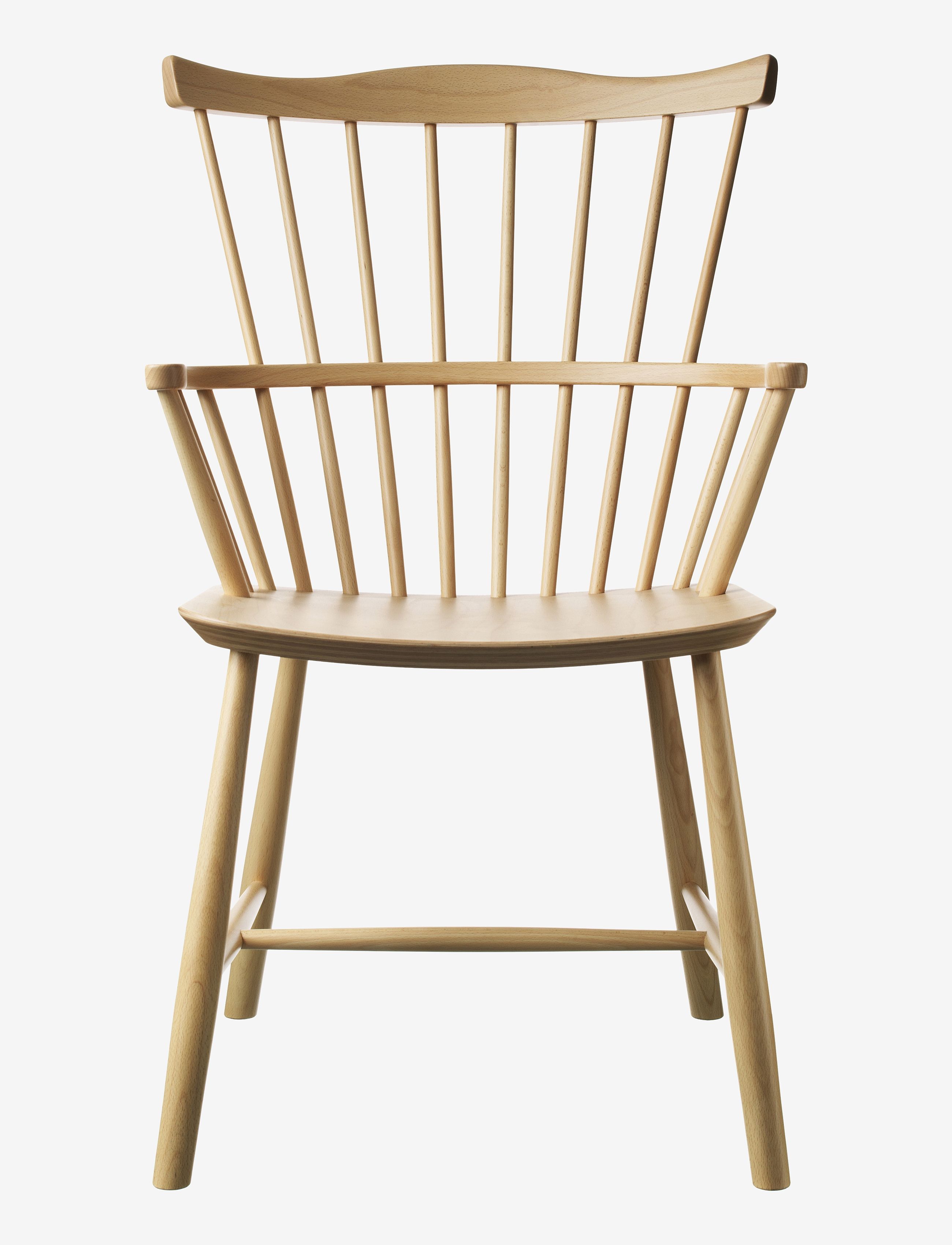 FDB Møbler J52B - Stolar & Pallar - NATURAL LACQUER / beige