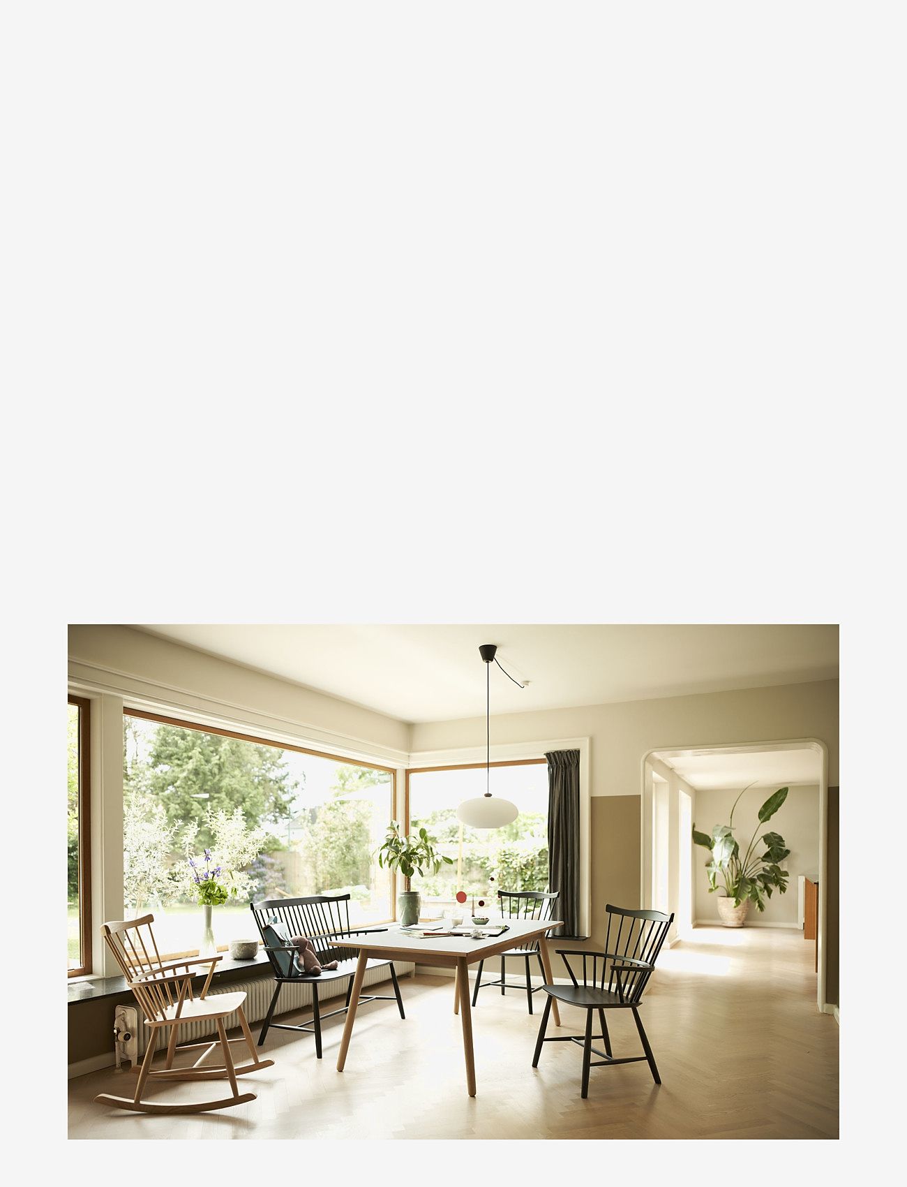 FDB Møbler - J52B - stolar & pallar - natural lacquer - 5