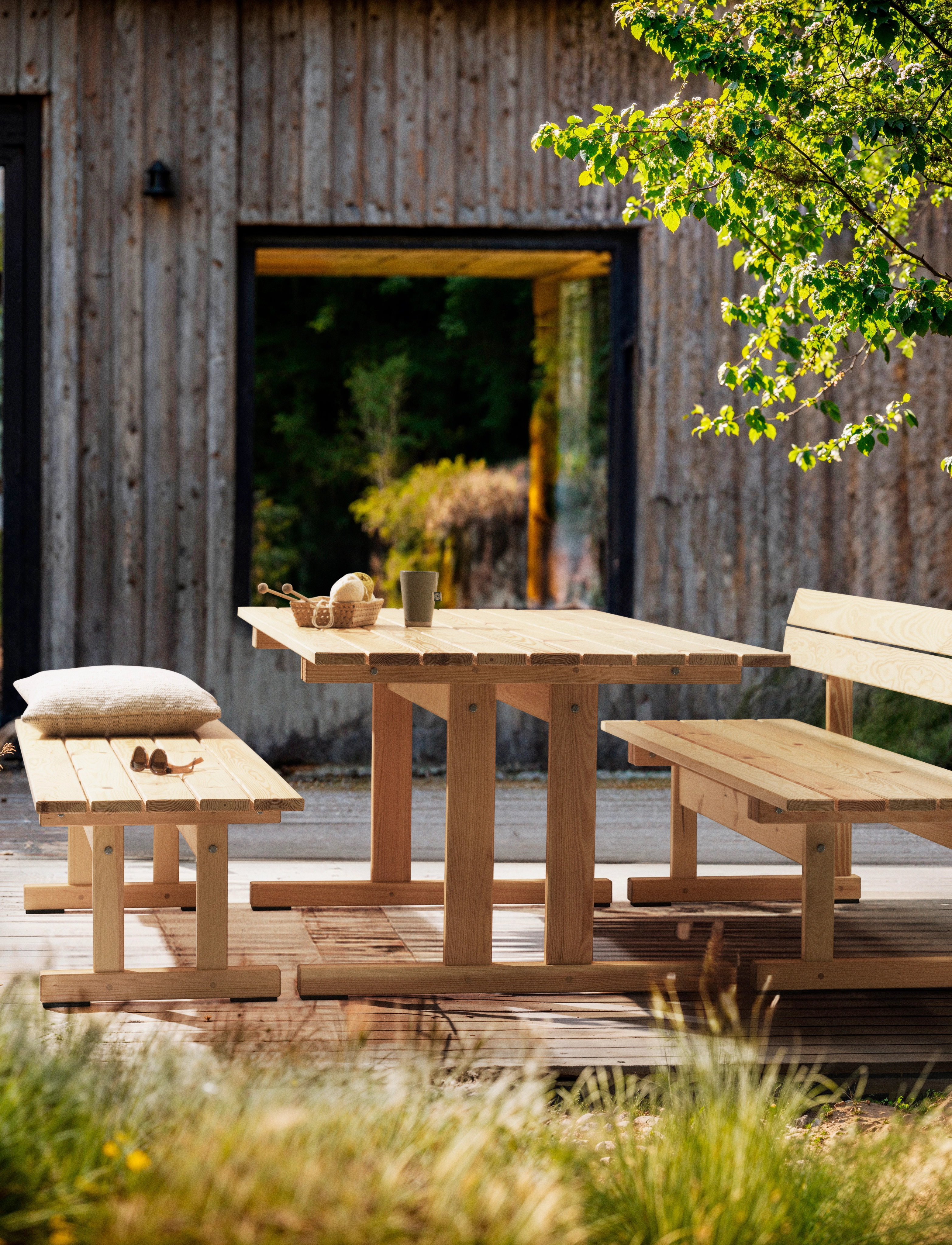 FDB Møbler - M15 - Ermelunden - Bench w/o backrest - húsgögn - nature - 4