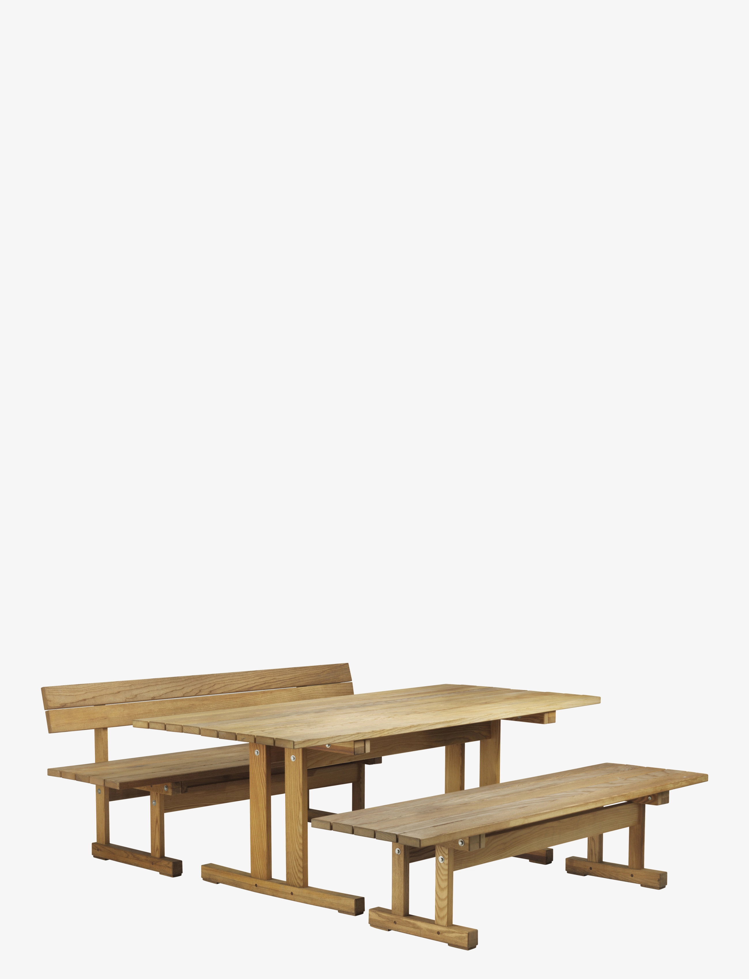 FDB Møbler - M15 - Ermelunden - Bench w/o backrest - möbler - nature - 3