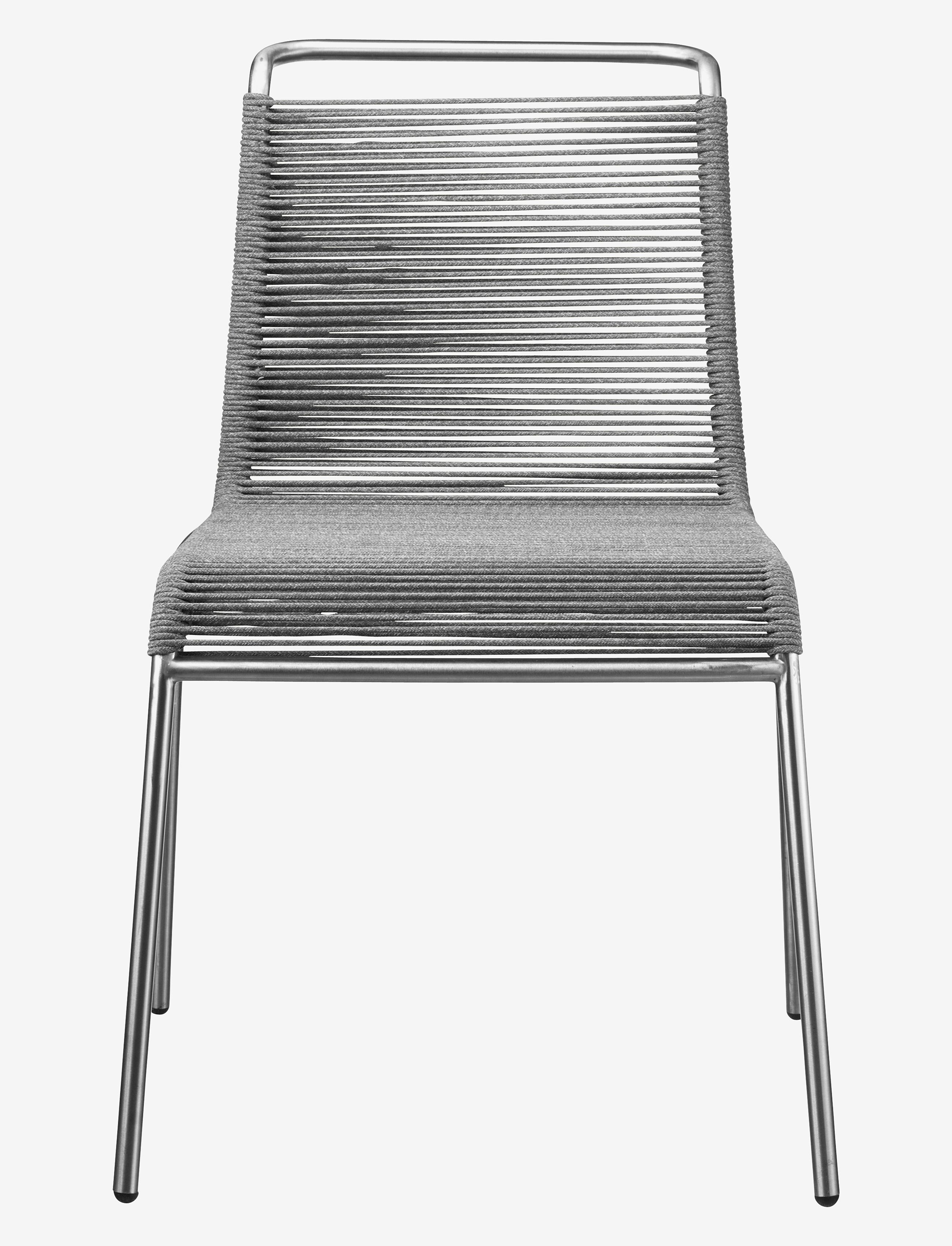 FDB Møbler - M20 - Teglgard - Cord chair - metal, light grey - 1