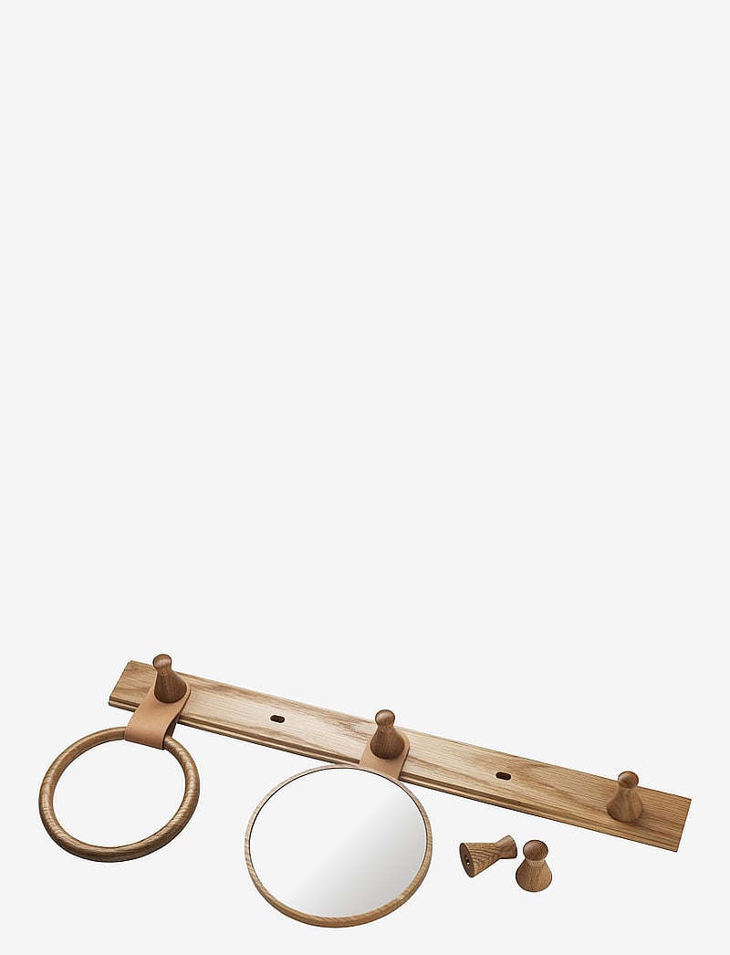 FDB Møbler - Q3 - Allé - klädhängare - nature oak - 2