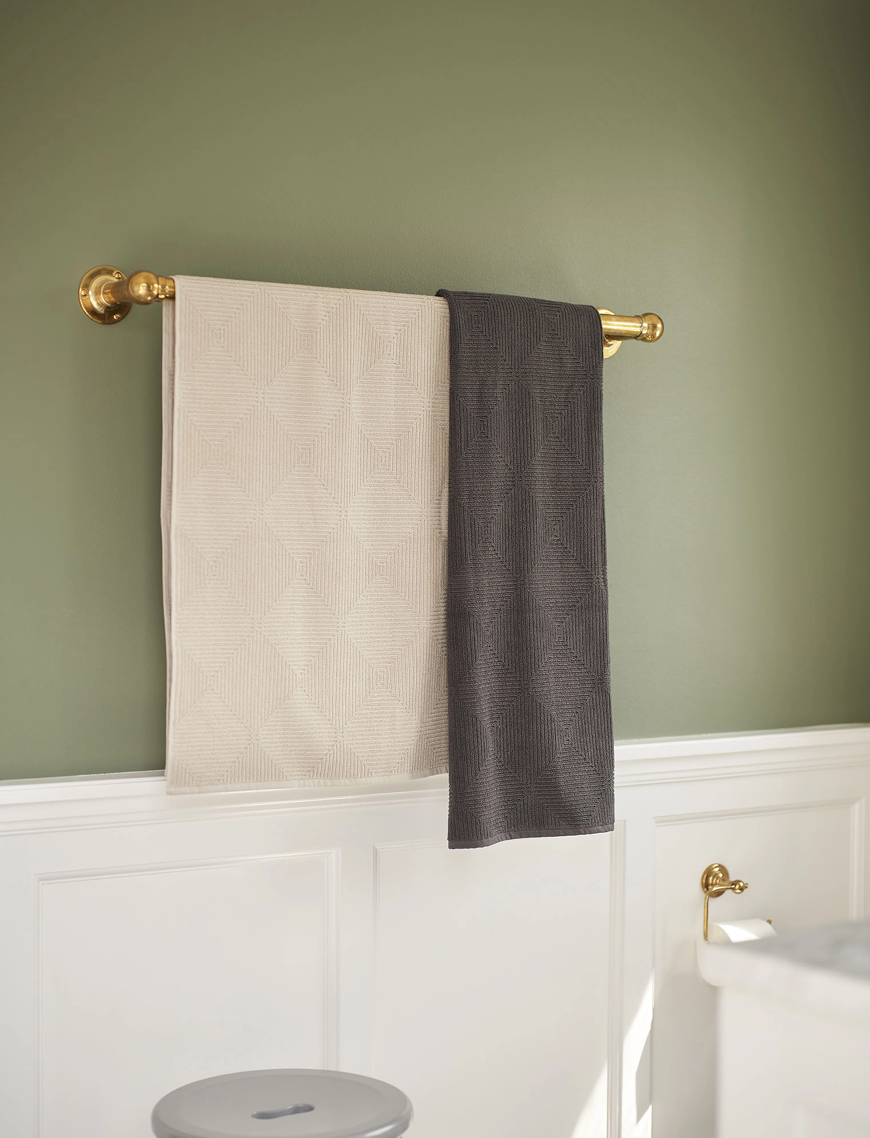 FDB Møbler Kirkeby, 90X50 cm, Towels & Bath Towels, Grau - Hand Homeware