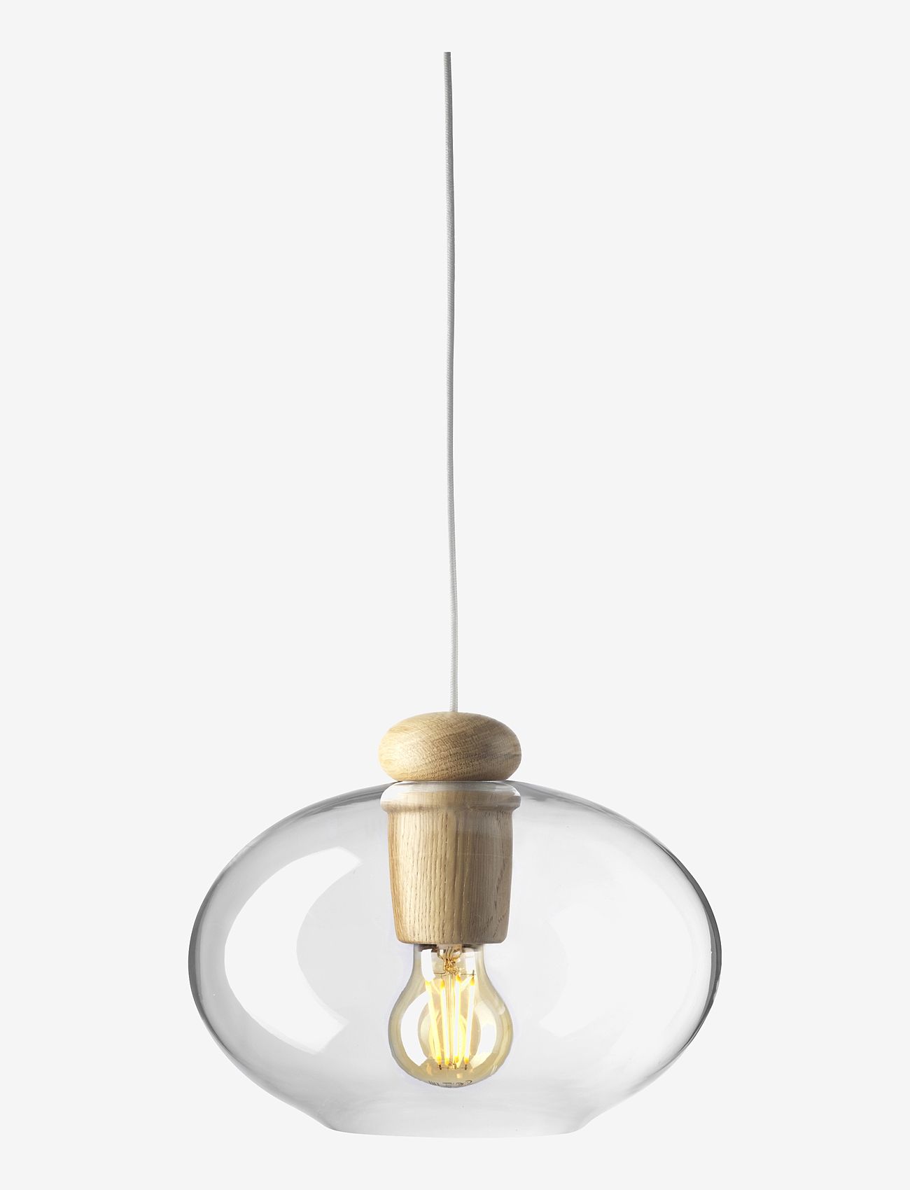 NATURE, CLEAR GLASS, WHITE CORD