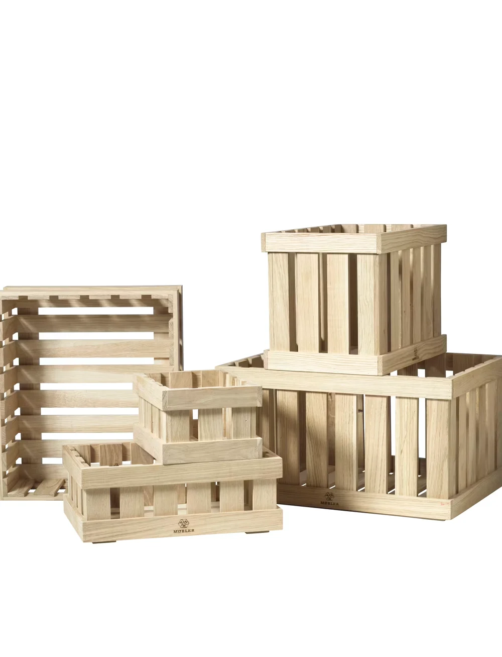 FDB Møbler - X1 - Apple box - trälådor - nature - 1