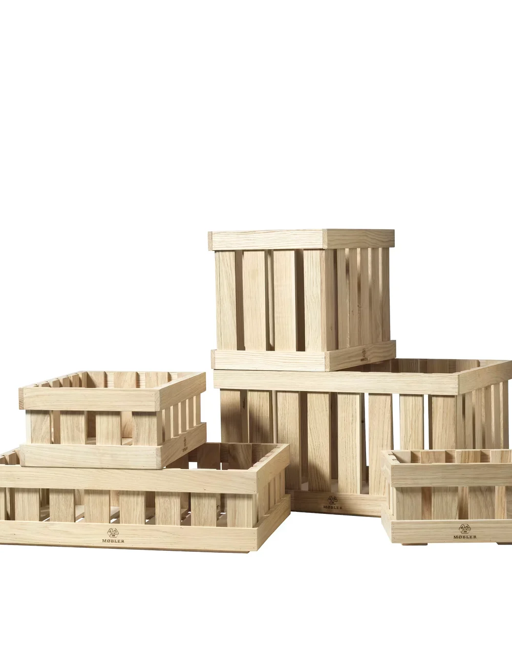 FDB Møbler - X1 - Apple box - trälådor - nature - 2