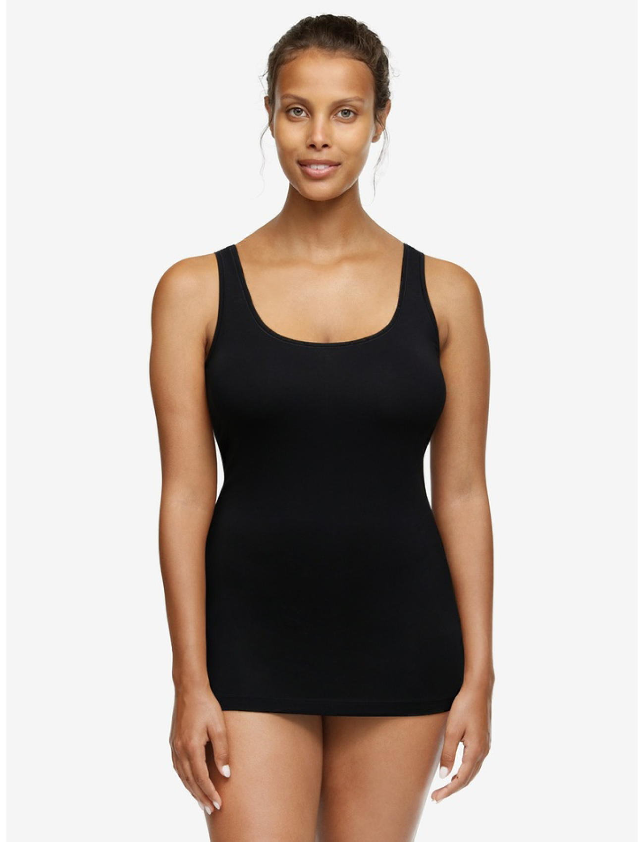 Femilet Basic Cotton Tank Top, Kvinder, Basic Tank Top, Sort, Str: 36