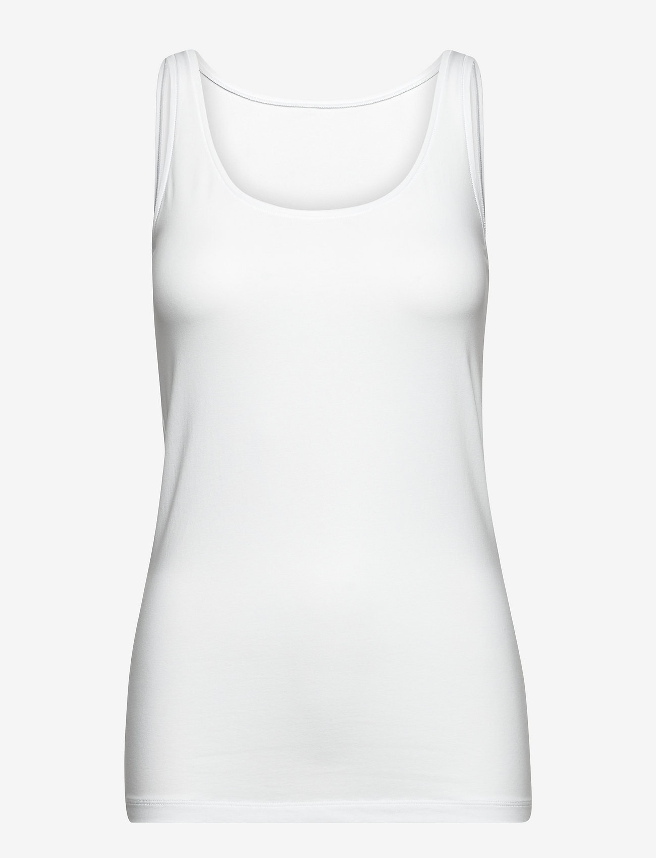 Femilet - Basic Cotton Tank Top - tanktops - white - 1