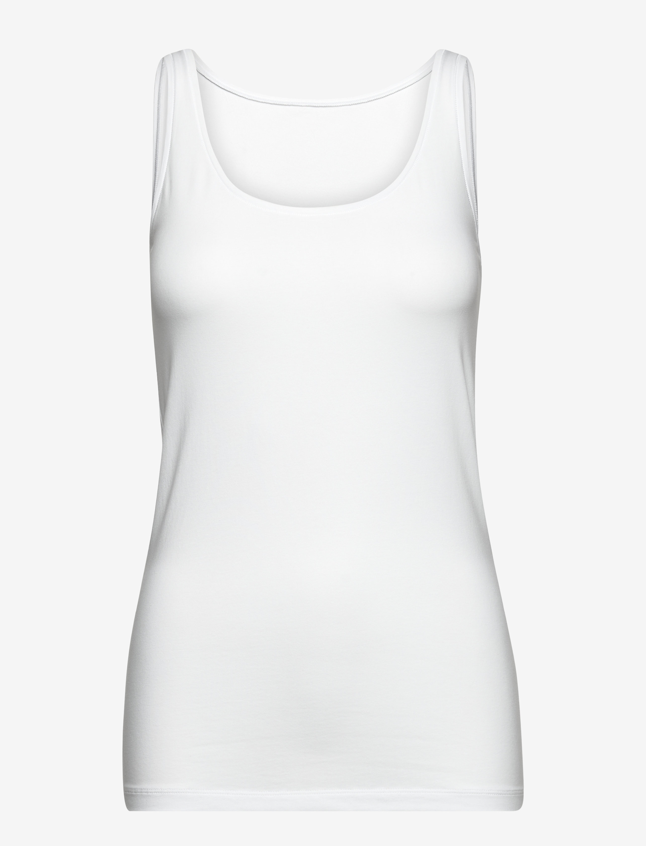 Femilet Basic Cotton Tank Top, Kvinder, Basic Tank Top, Hvid, Str: 40