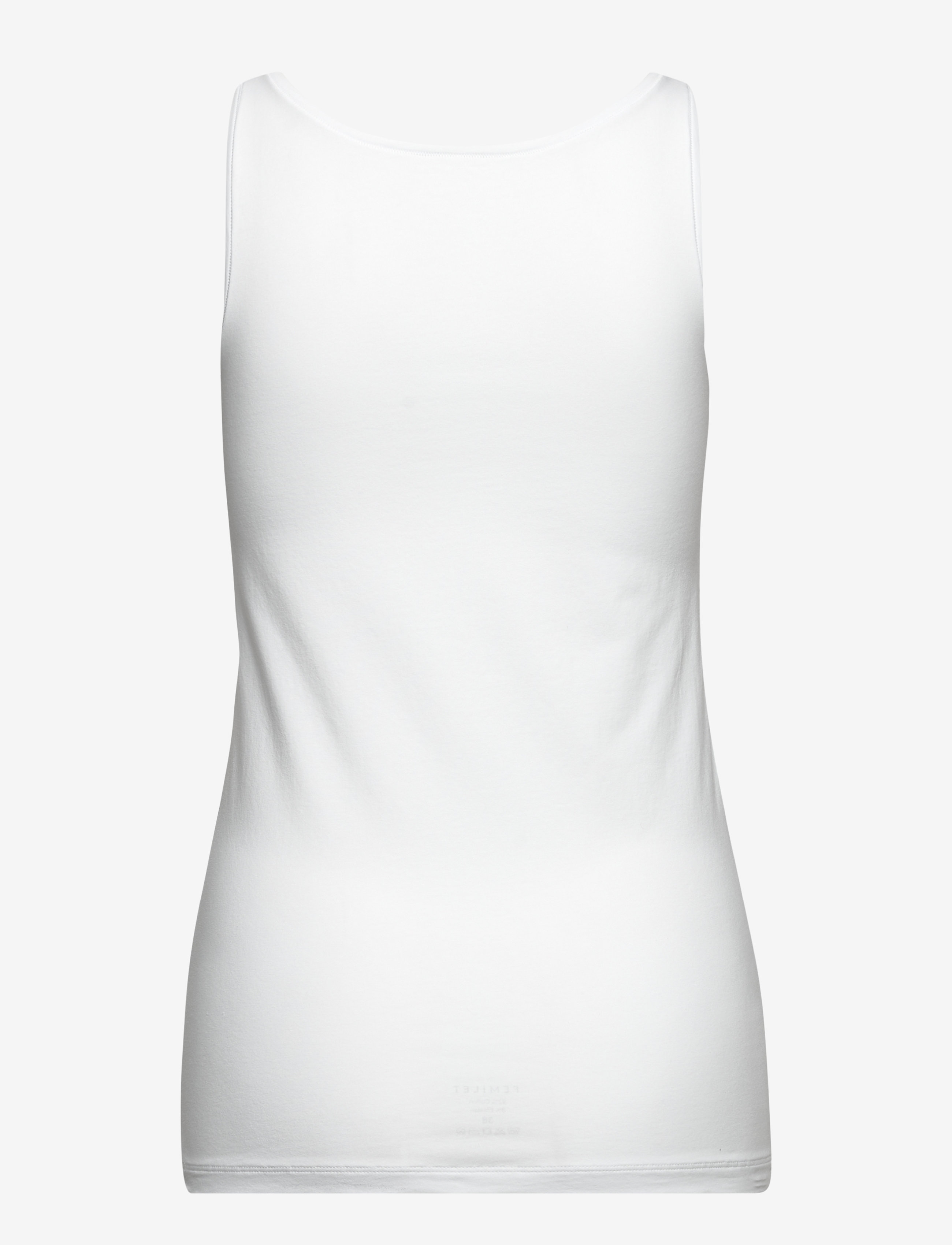 Femilet - Basic Cotton Tank Top - mouwloze tops - white - 2