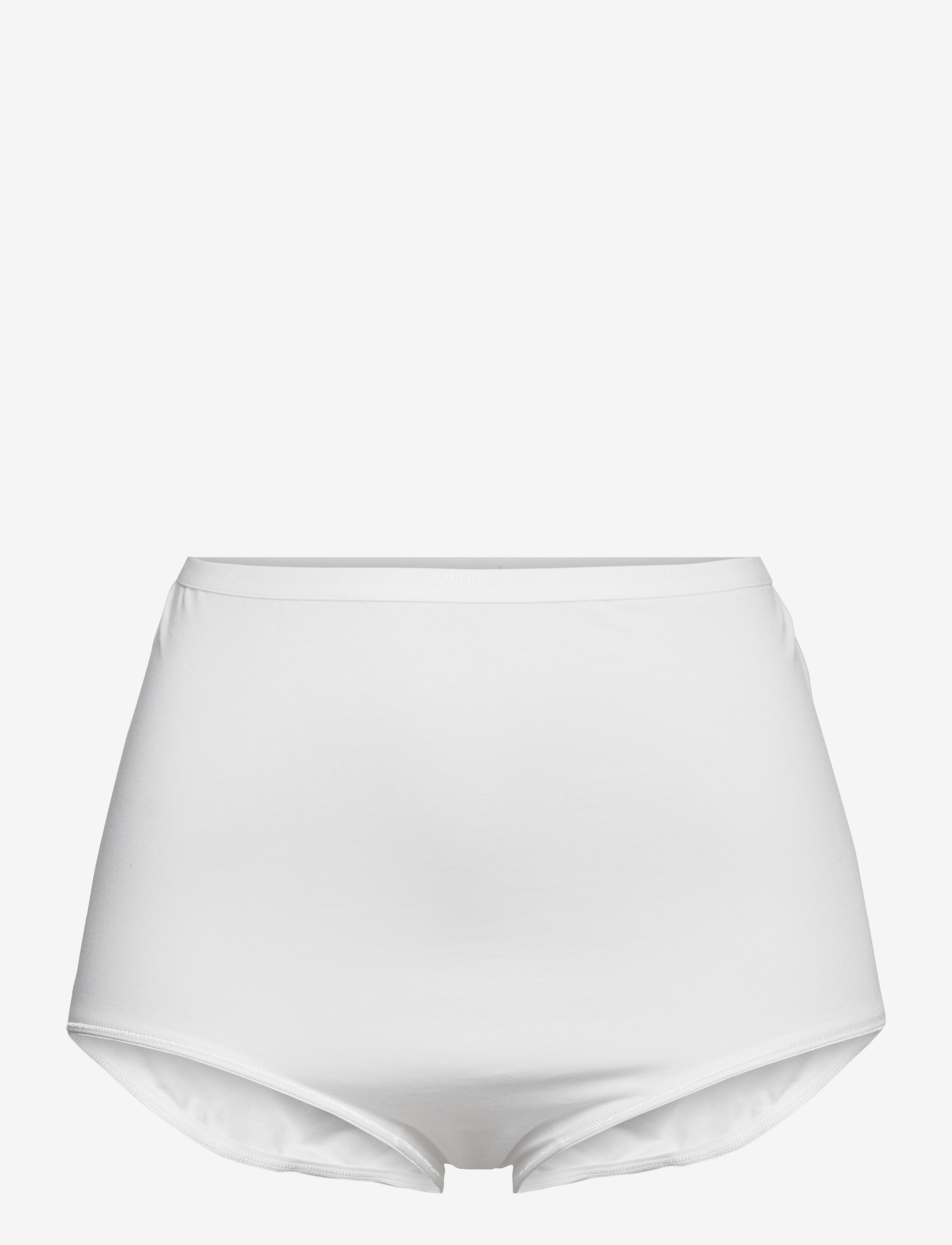 Basic Cotton High waist brief - WHITE