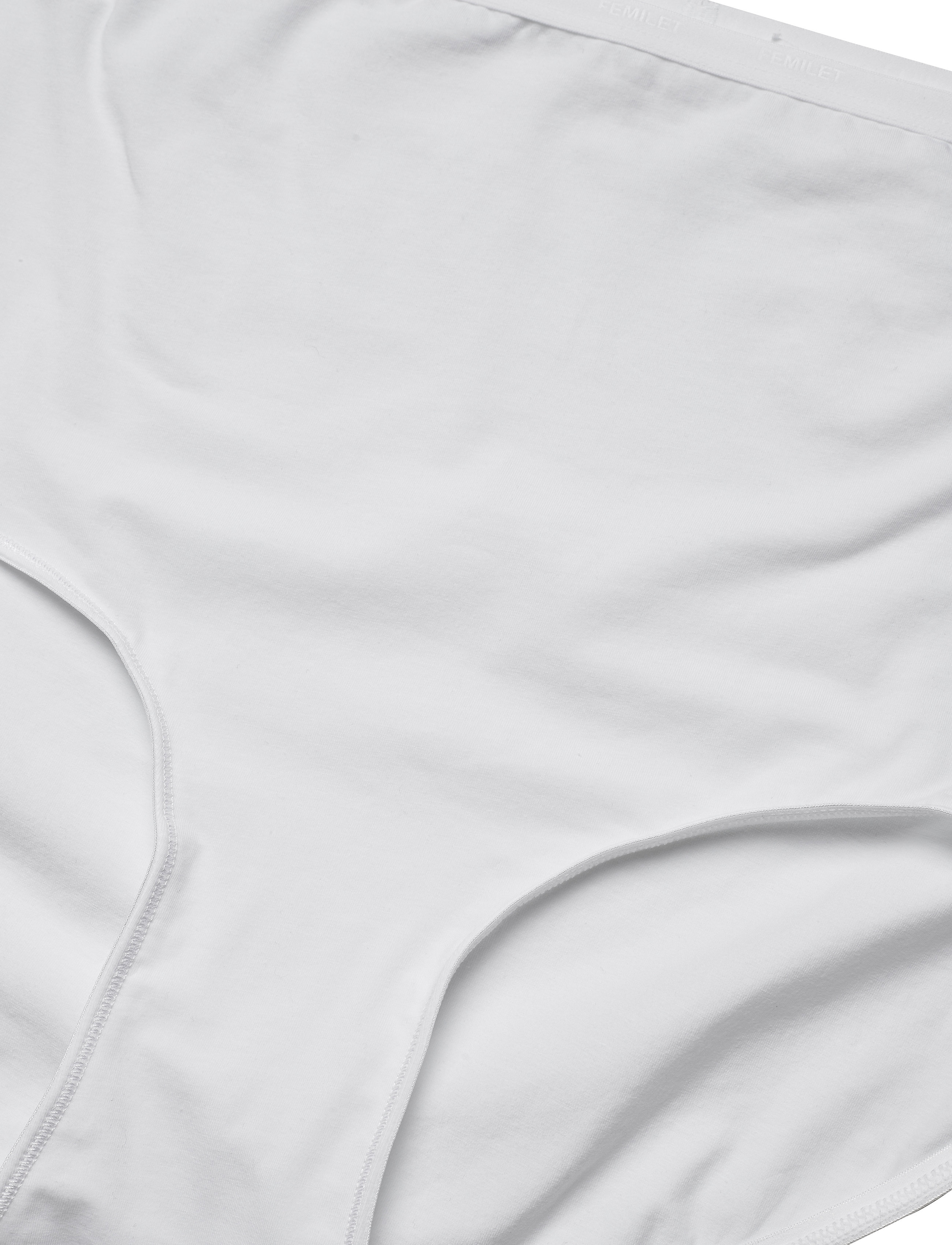 Femilet - Basic Cotton High waist brief - boxers - white - 4