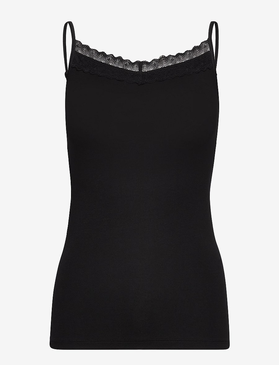 Femilet - Basic Lace Caraco - linnen - black - 1
