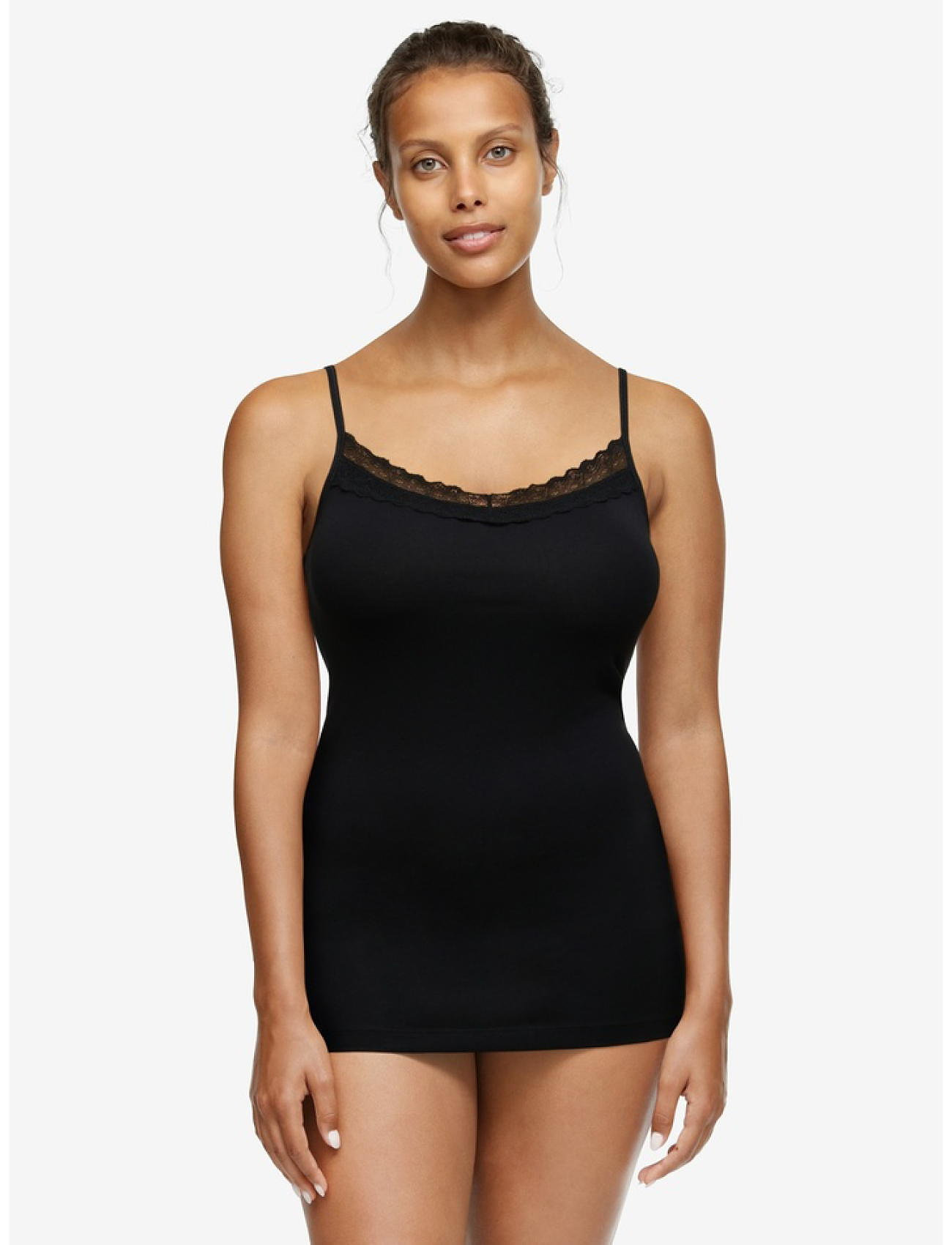 Femilet - Basic Lace Caraco - linnen - black - 3