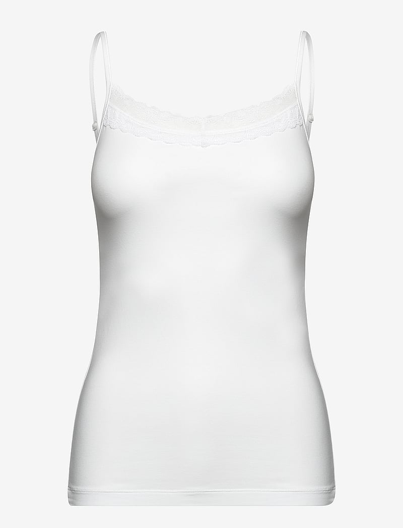 Femilet - Basic Lace Caraco - tanktops - white - 1