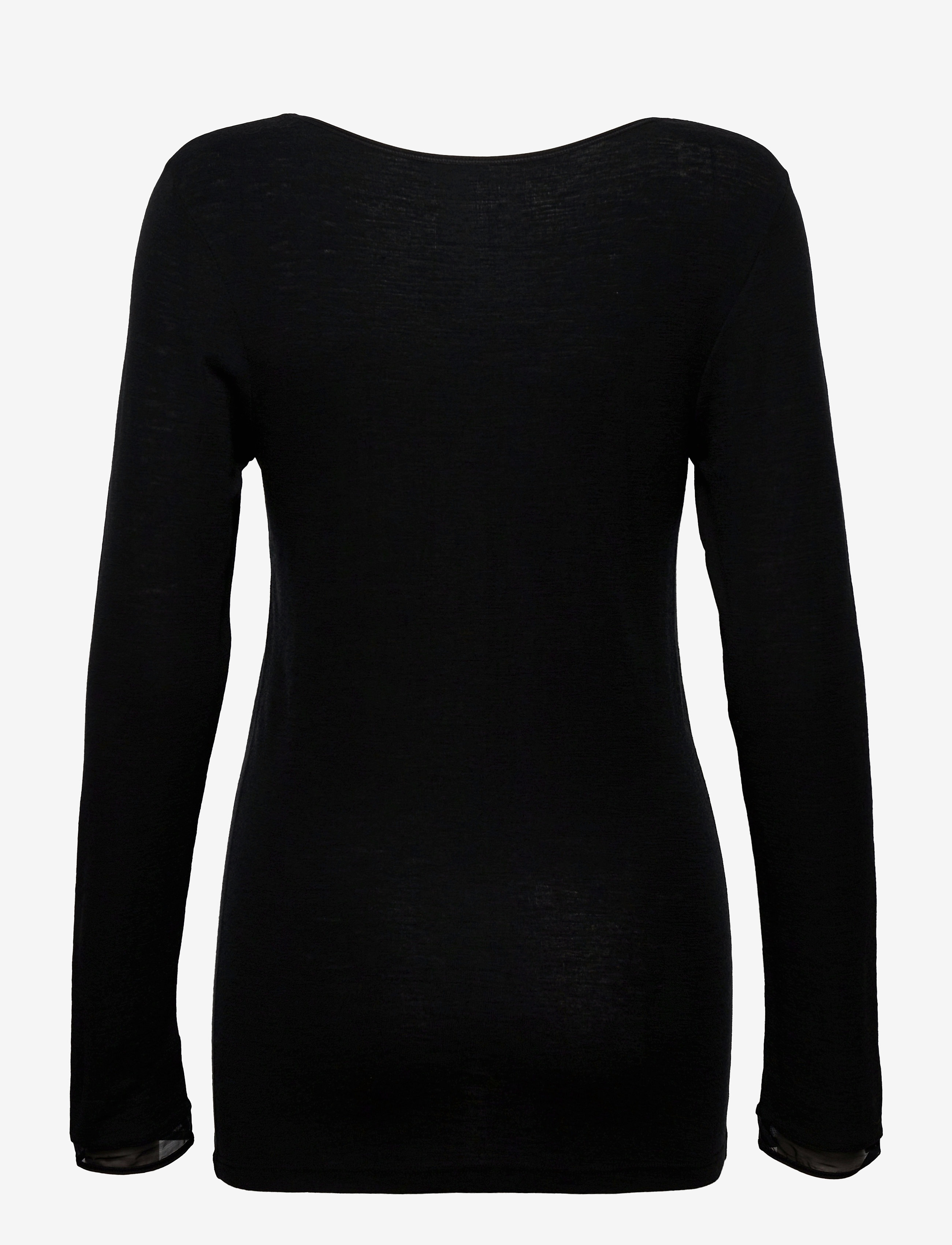 Femilet - JULIANA T-SHIRT LONG SLEEVE WOOL - hauts à manches longues - black - 2