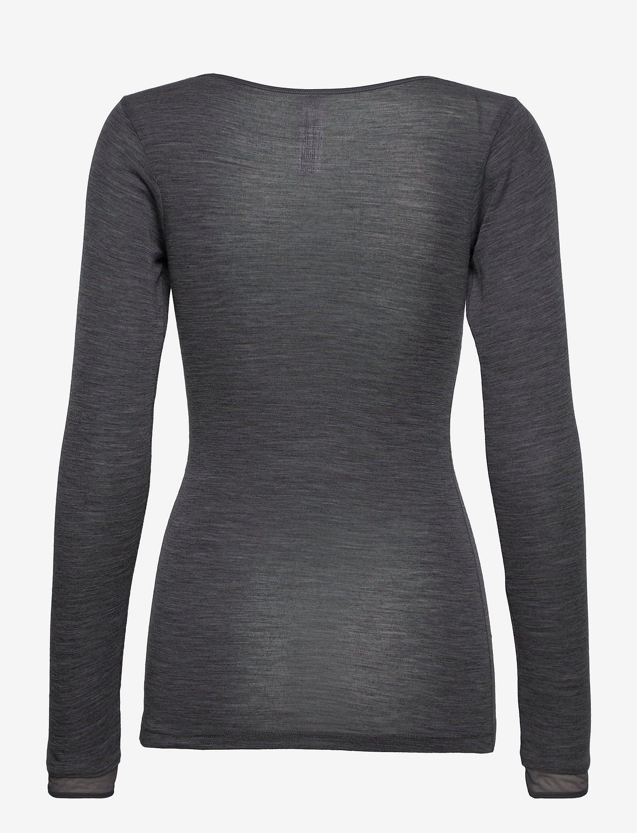 Femilet - JULIANA T-SHIRT LONG SLEEVE WOOL - langærmede toppe - heather grey - 2