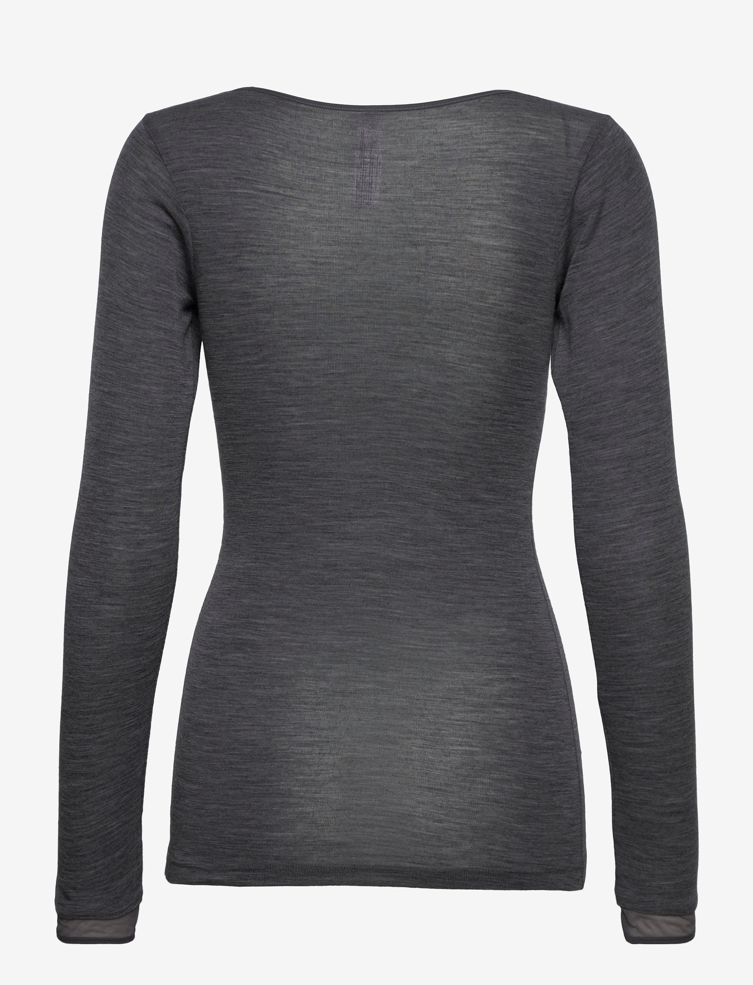Femilet - JULIANA T-SHIRT LONG SLEEVE WOOL - langärmlige tops - heather grey - 2