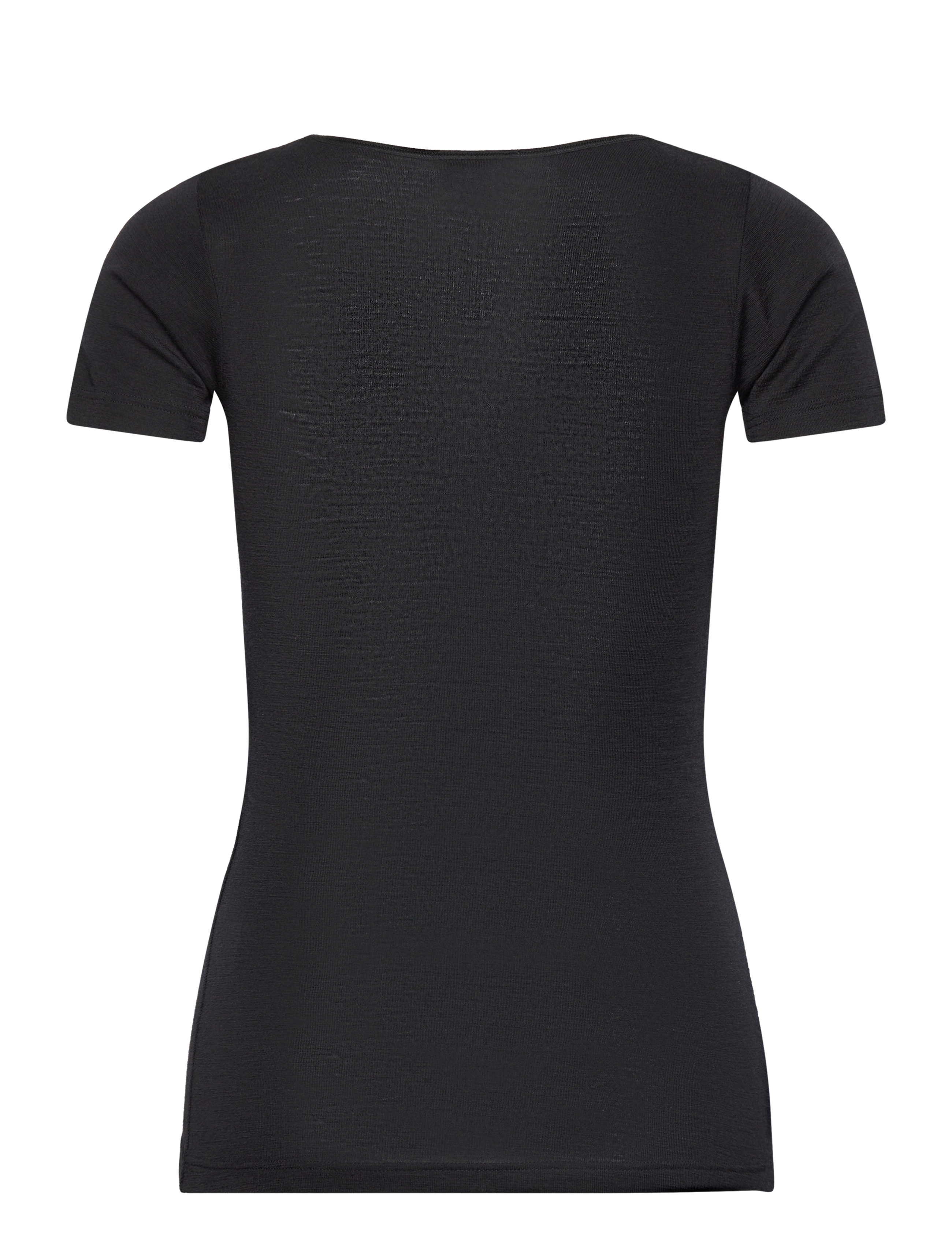 Femilet - JULIANA T-SHIRT SHORT SLEEVE WOOL - black - 2