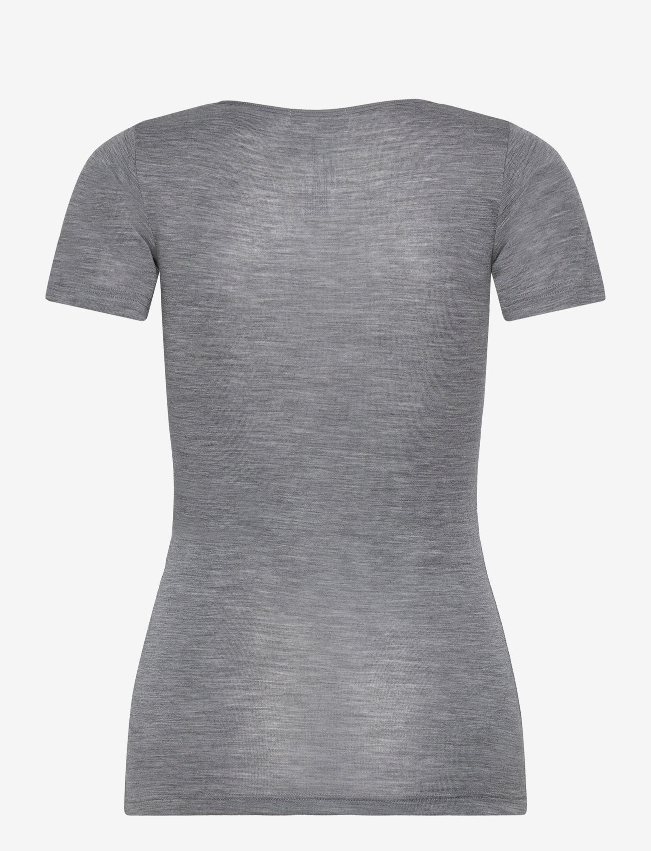 Femilet - JULIANA T-SHIRT SHORT SLEEVE WOOL - t-shirts - heather grey - 2