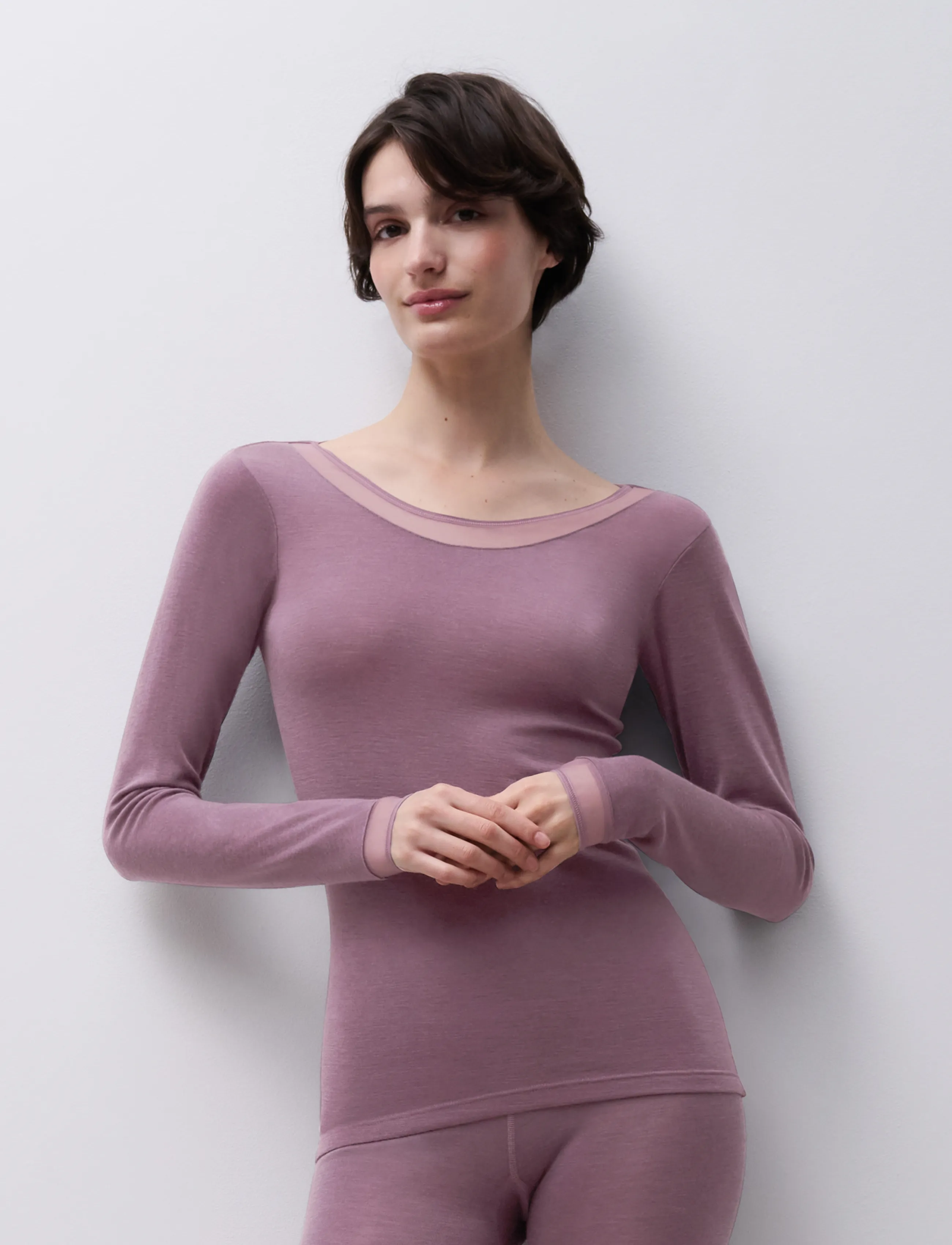 Femilet - Juliana LS T-shirt - langærmede toppe - hyacinth - 2