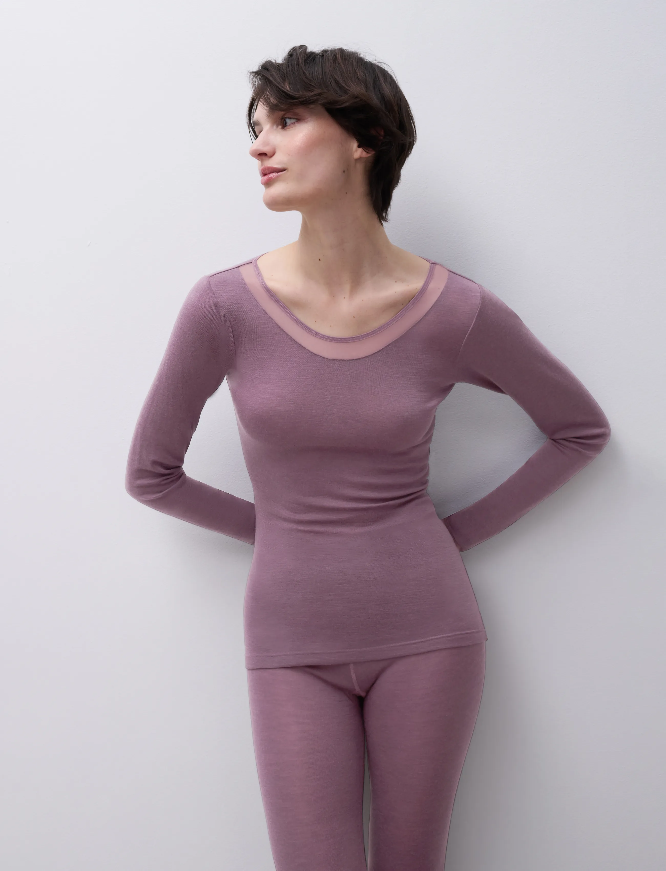 Femilet - Juliana LS T-shirt - langærmede toppe - hyacinth - 4