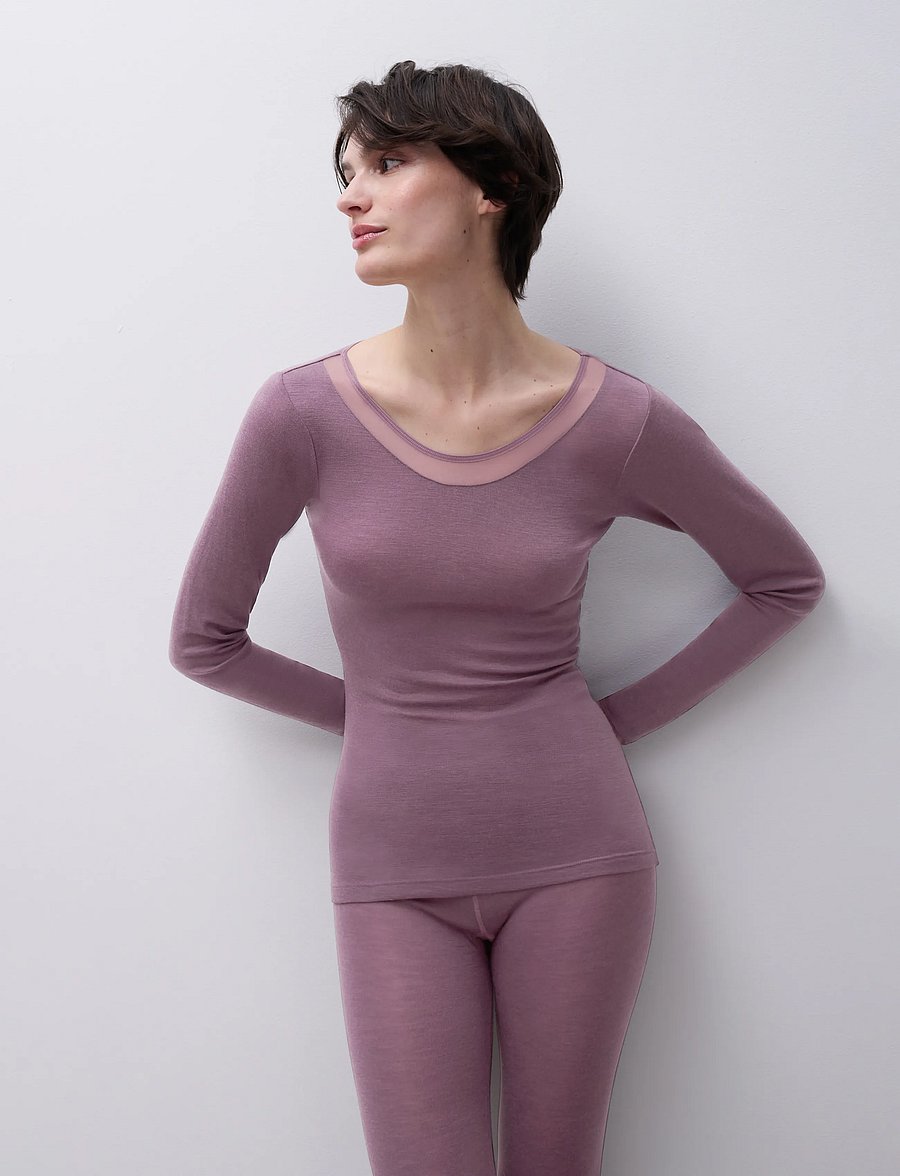 Femilet - Juliana LS T-shirt - langærmede toppe - hyacinth - 4