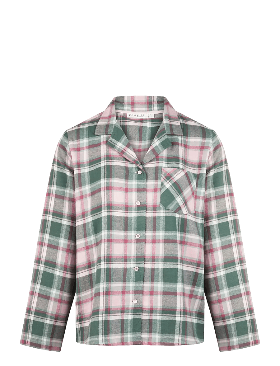Femilet - Heat T-shirt long sleeves - langärmlige hemden - blue surf checks - 1