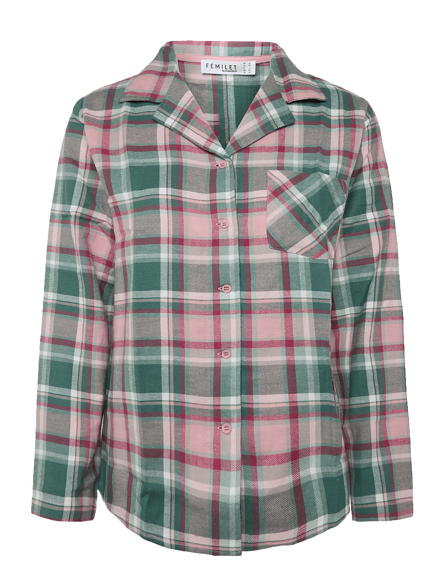 Femilet - Heat T-shirt long sleeves - langärmlige hemden - blue surf checks - 1
